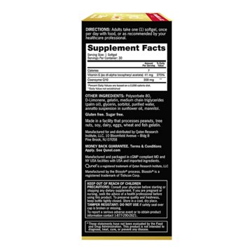 Qunol Ultra COQ10 Softgels - 200 mg, 30 ct