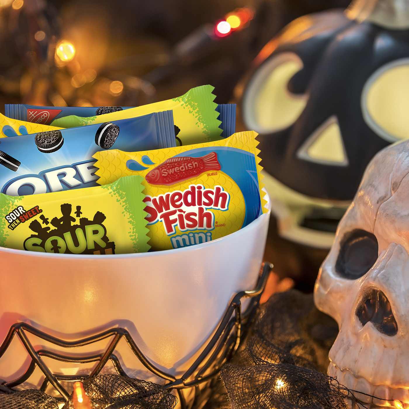 Sour Patch Kids, Swedish Fish, & Oreo Spooky Mix Treat Size Halloween Candy; image 5 of 5