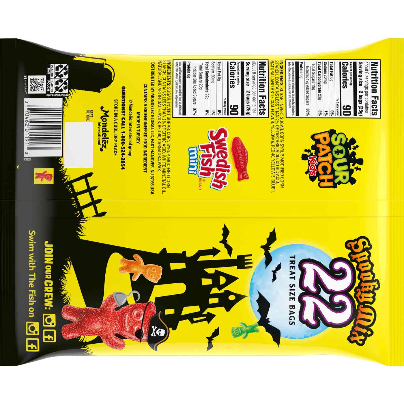 Sour Patch Kids & Swedish Fish Spooky Mix Treat Size Halloween Candy; image 2 of 3