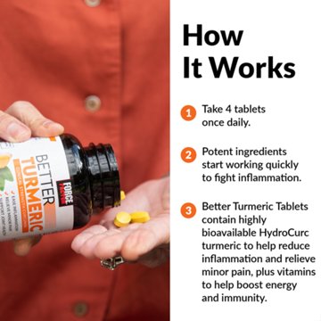 Force Factor Better Turmeric Tablets, 120 ct