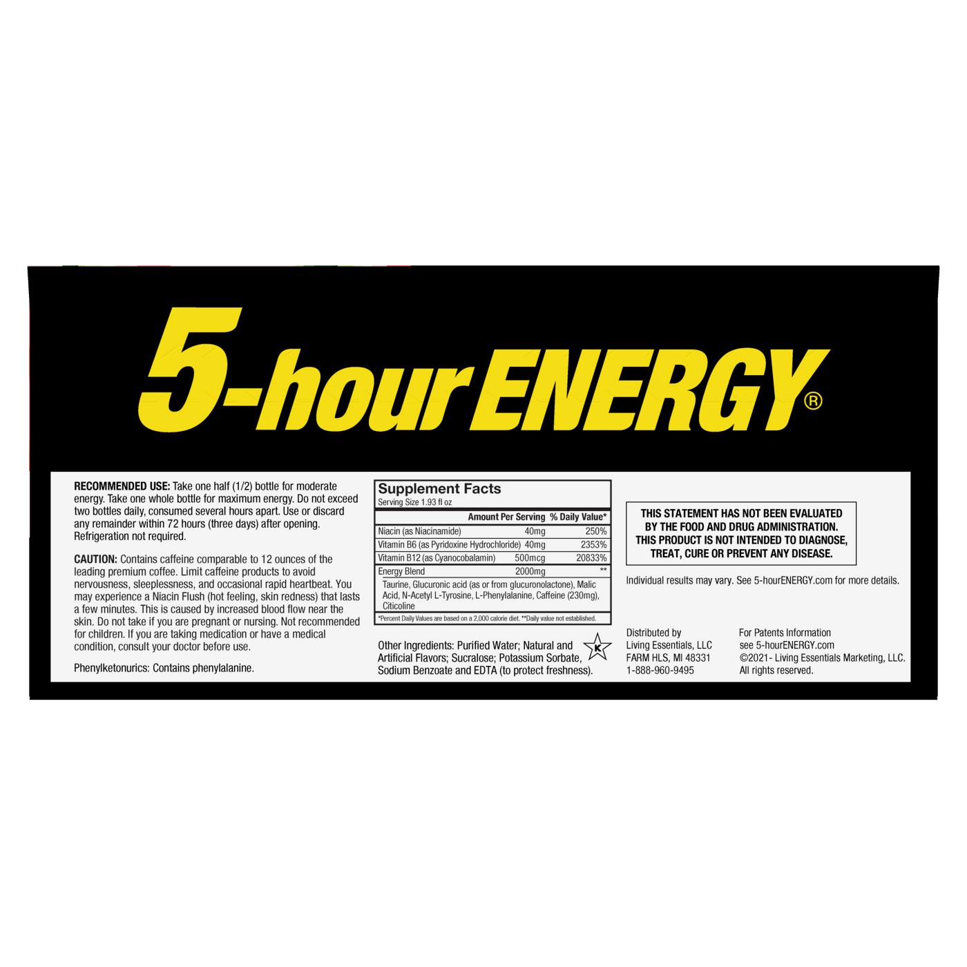 5-hour ENERGY Extra Strength Energy Shots - Watermelon; image 2 of 2