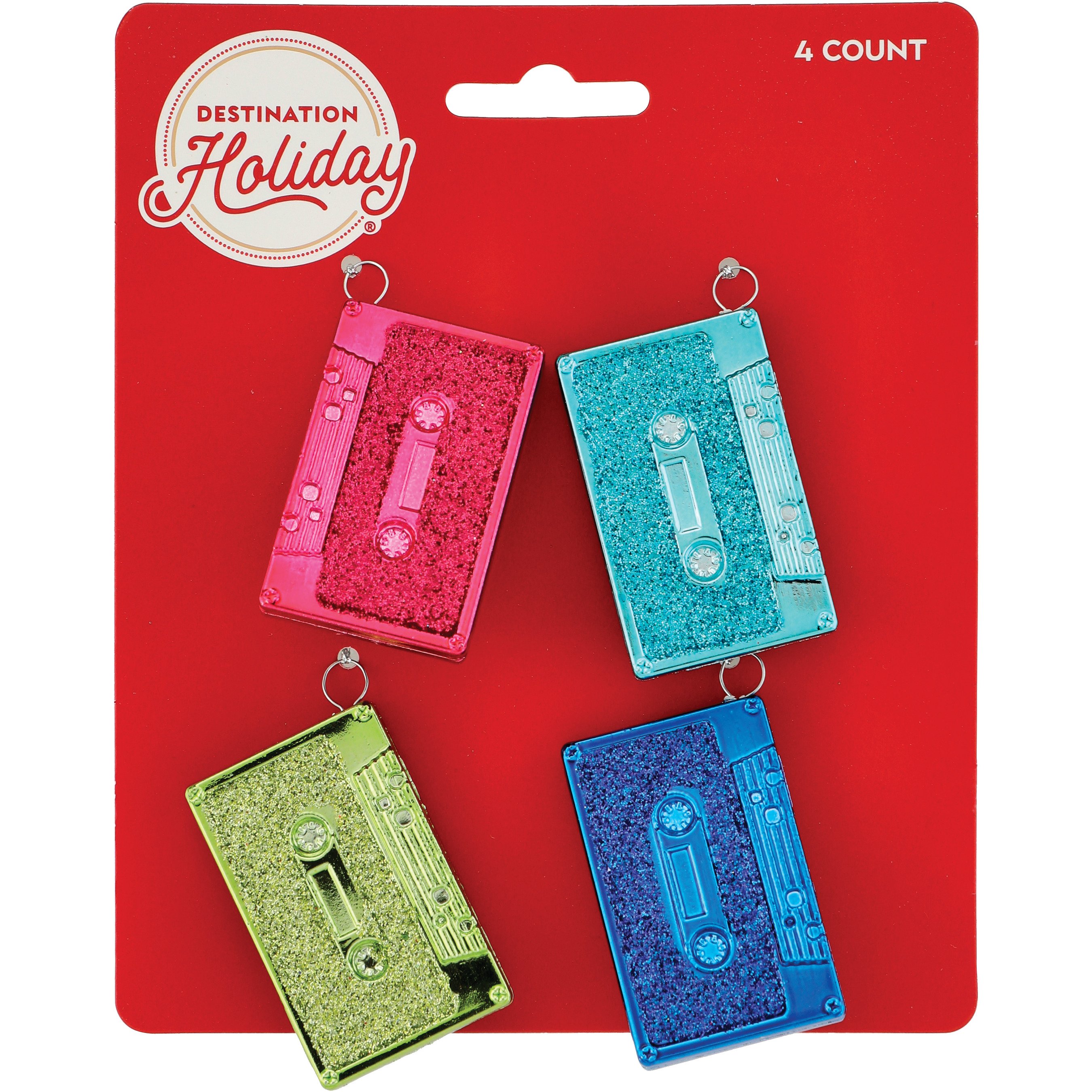 Destination Holiday Cassette Tape Mini Ornaments Shop Seasonal Decor at HEB