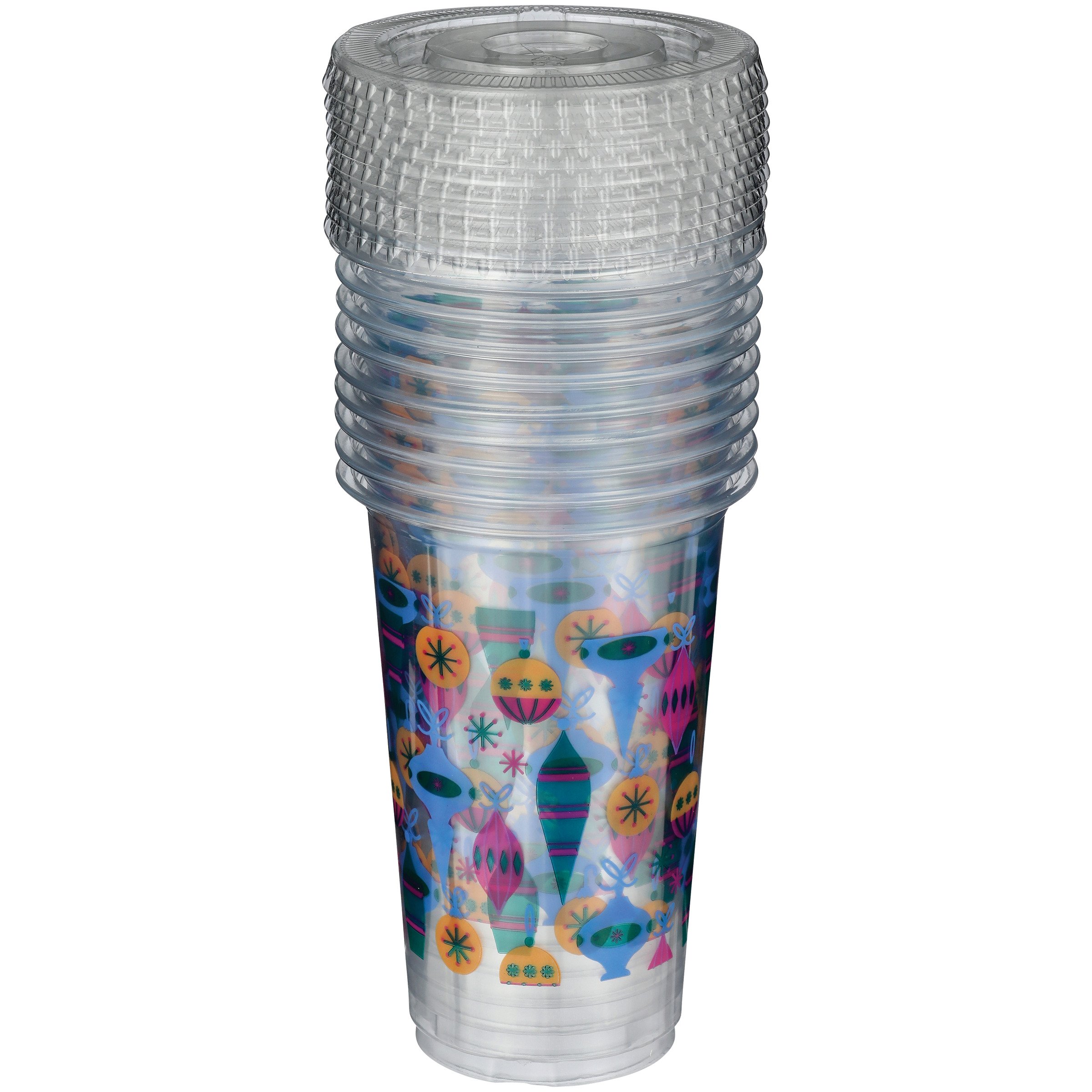 Destination Holiday Christmas Ornaments Party Cups with Lids Shop