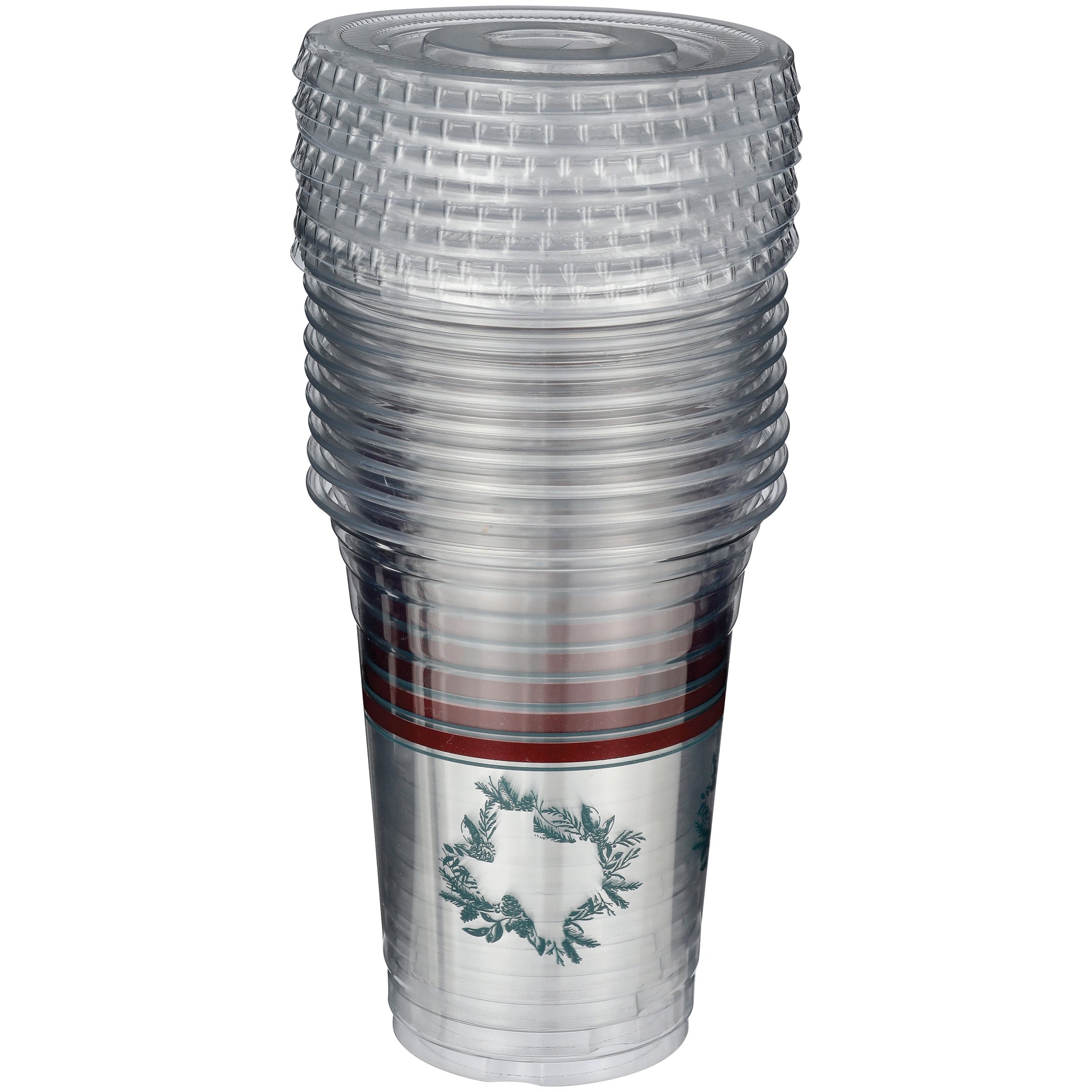 Destination Holiday Christmas Texas Wreath Party Cups with Lids Shop