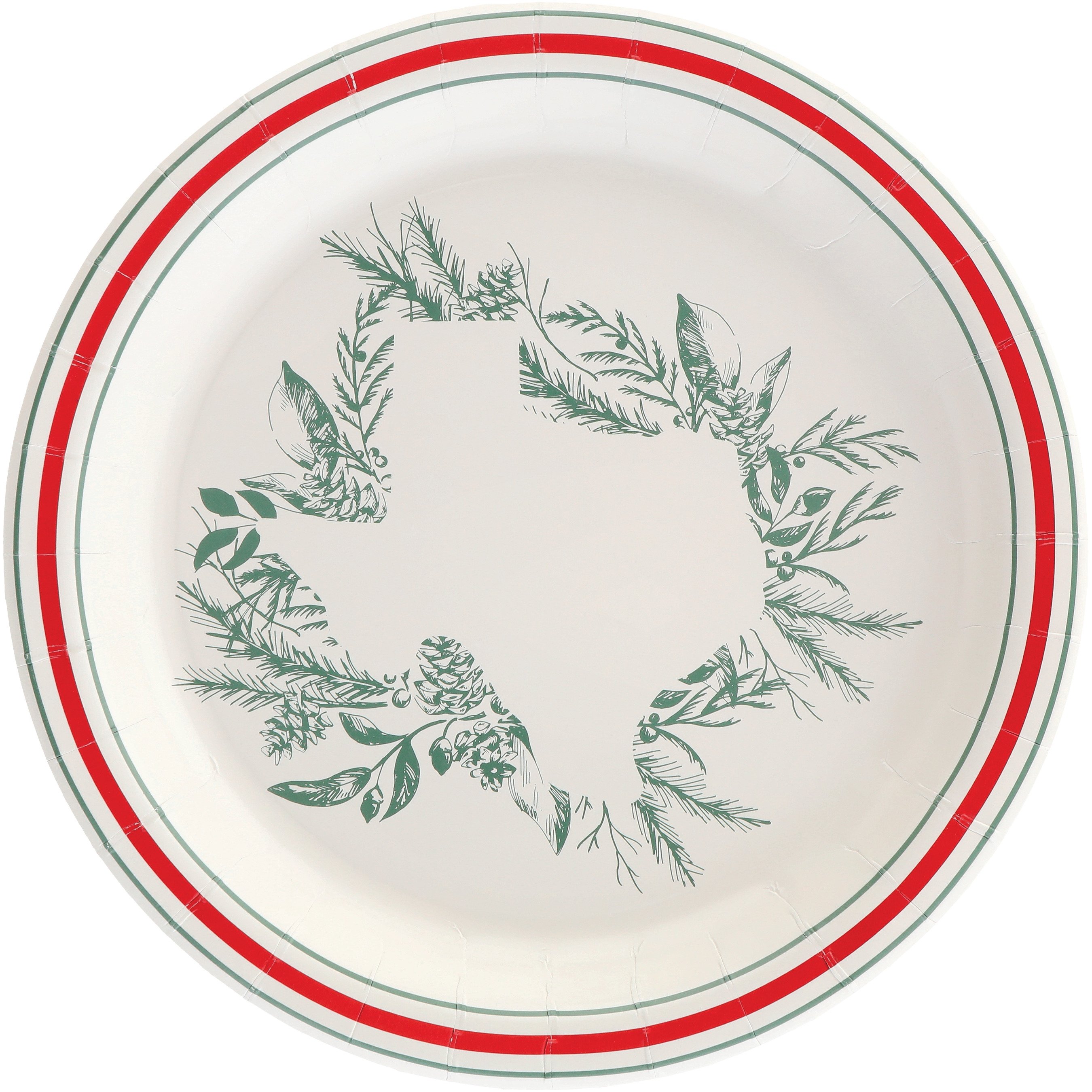Destination Holiday Texas Christmas Wreath Paper Plates, 10 Ct Shop