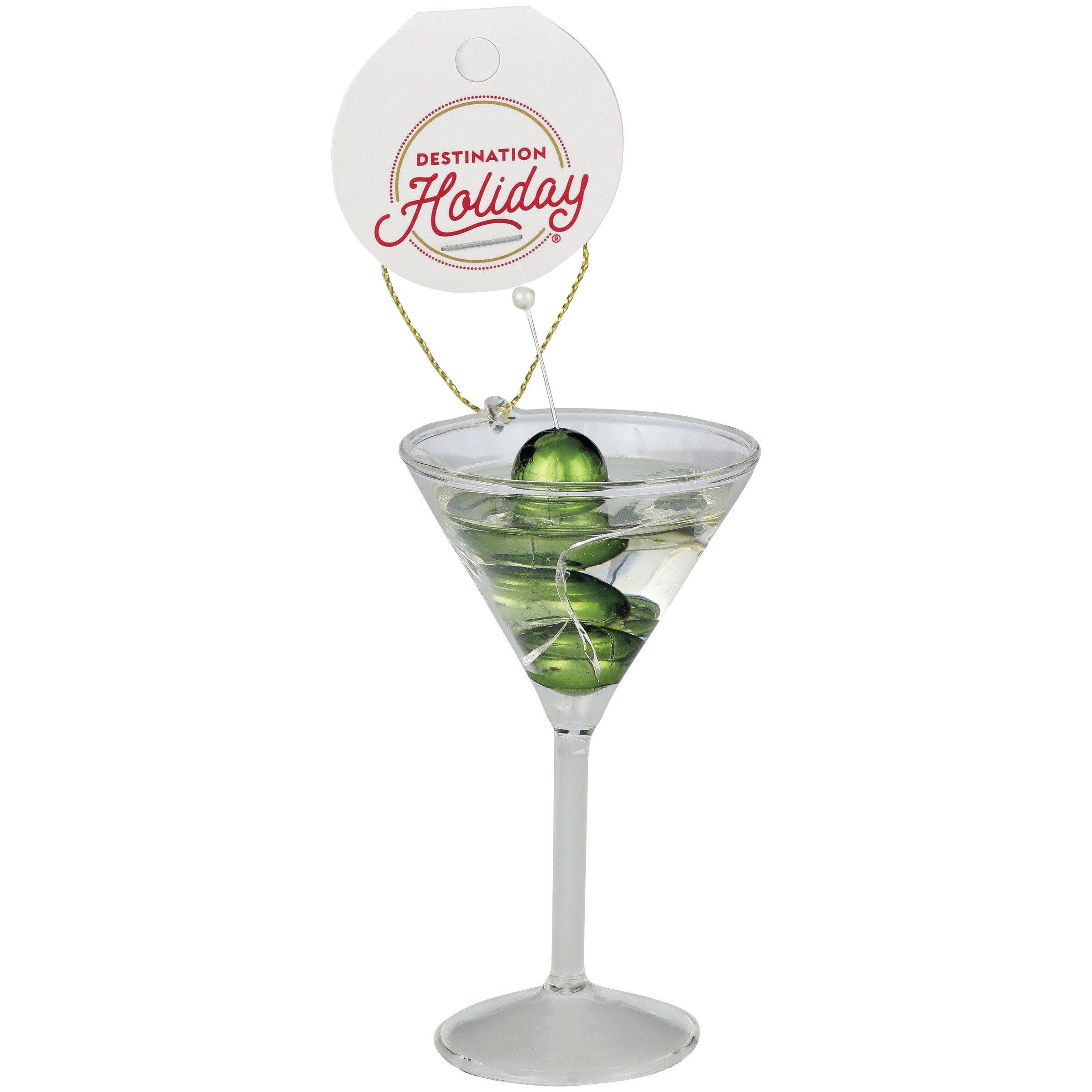 Destination Holiday Martini Glass Christmas Tree Ornament - Shop