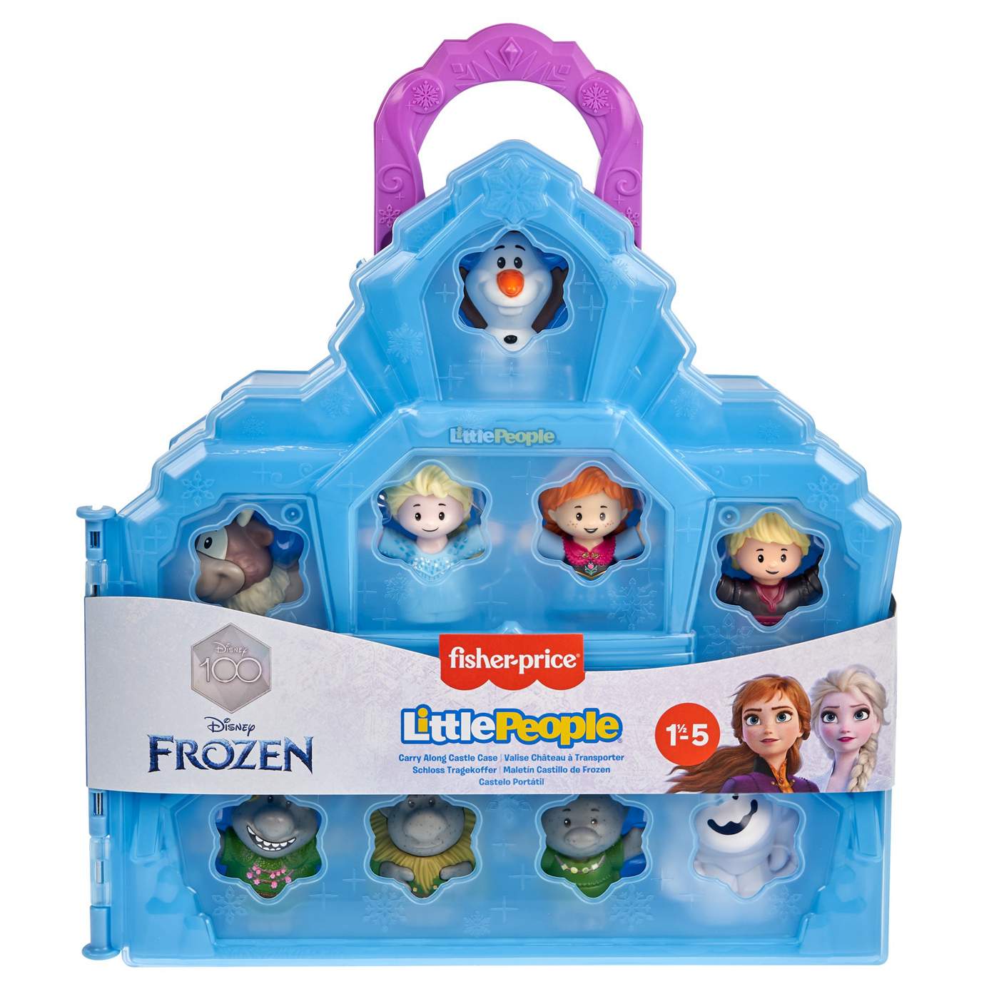 Fisher-Price Little People Disney Frozen 100th Anniversary Carry Along Castle Case; image 1 of 2