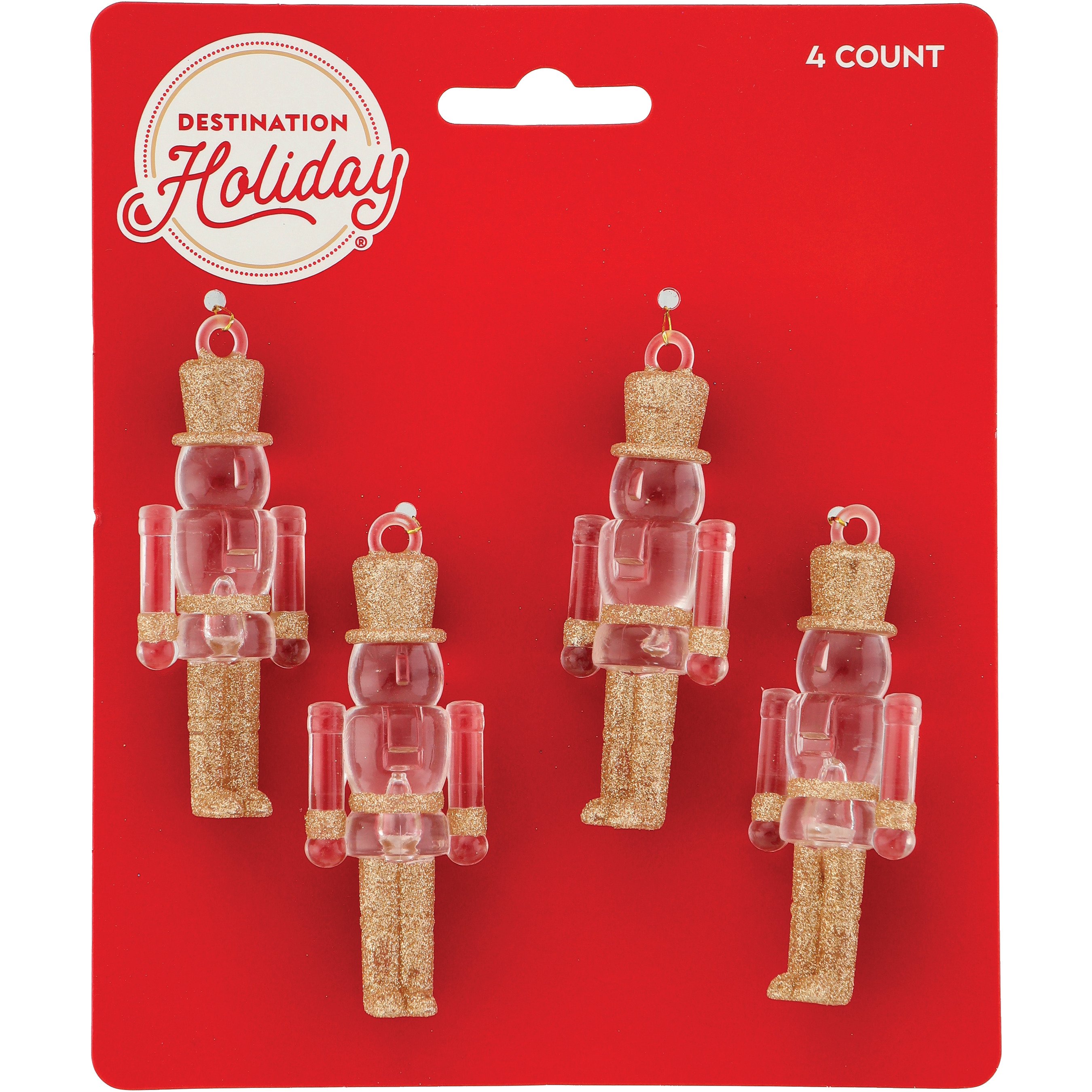 Destination Holiday Glitter Nutcracker Mini Ornaments Shop Seasonal