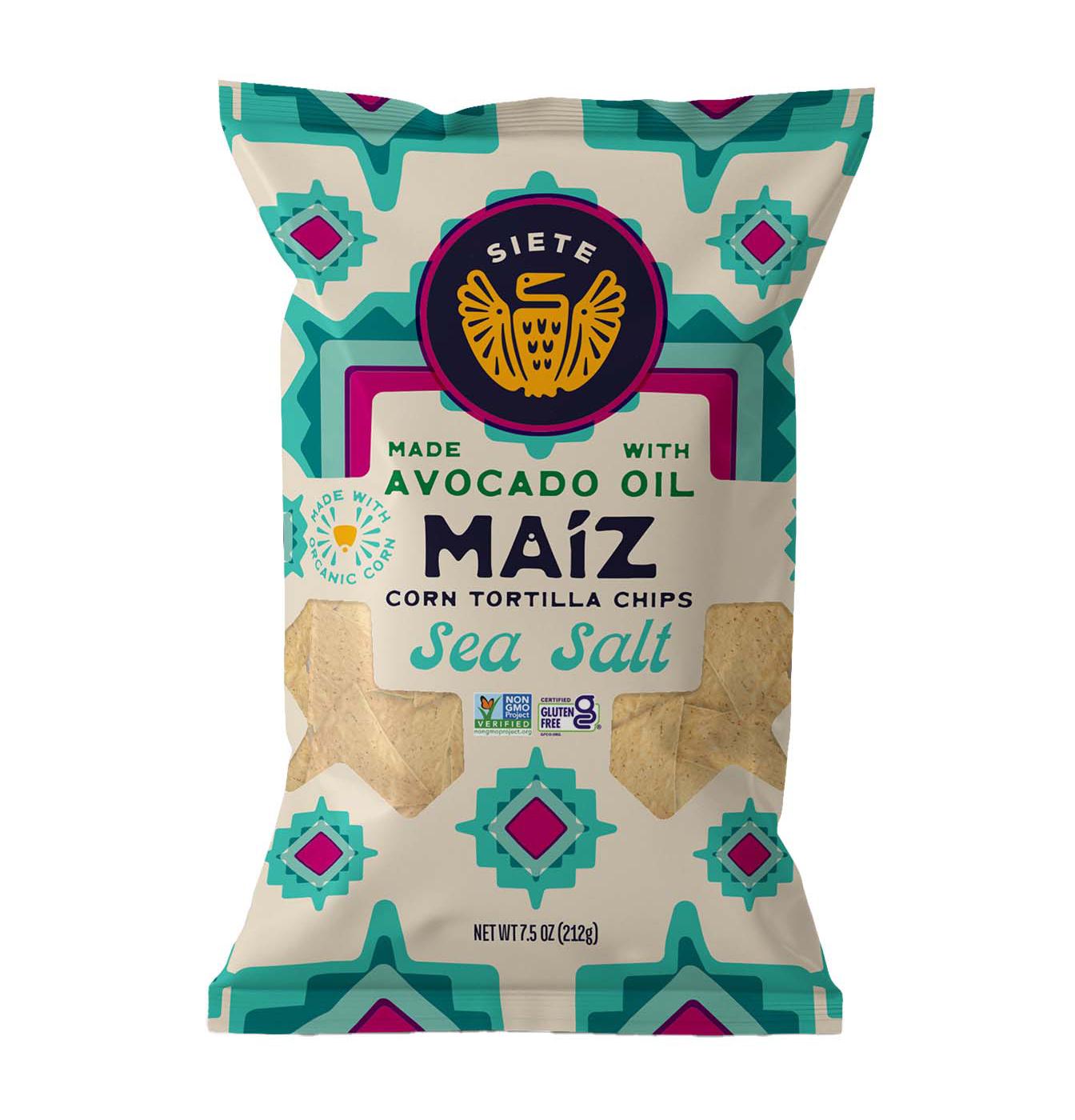 Siete Corn Tortilla Chips Maiz Totopos - Sea Salt - Shop Chips at