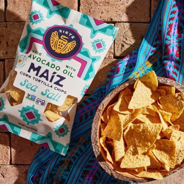 Siete Corn Tortilla Chips Maiz Totopos - Sea Salt