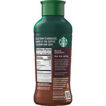 Starbucks Chilled Espresso Beverage - Unsweetened Black Americano Coffee