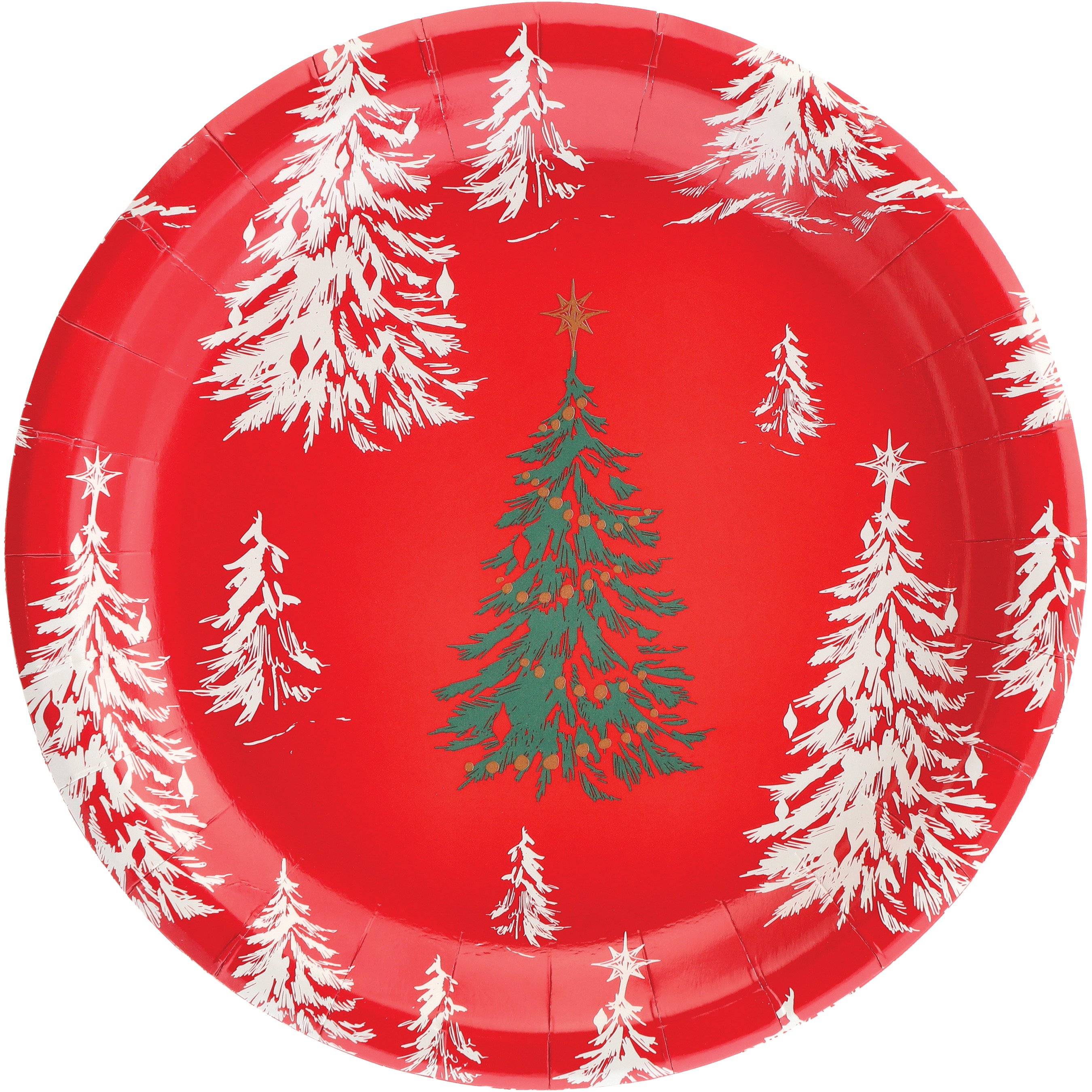 Holiday paper outlet plates