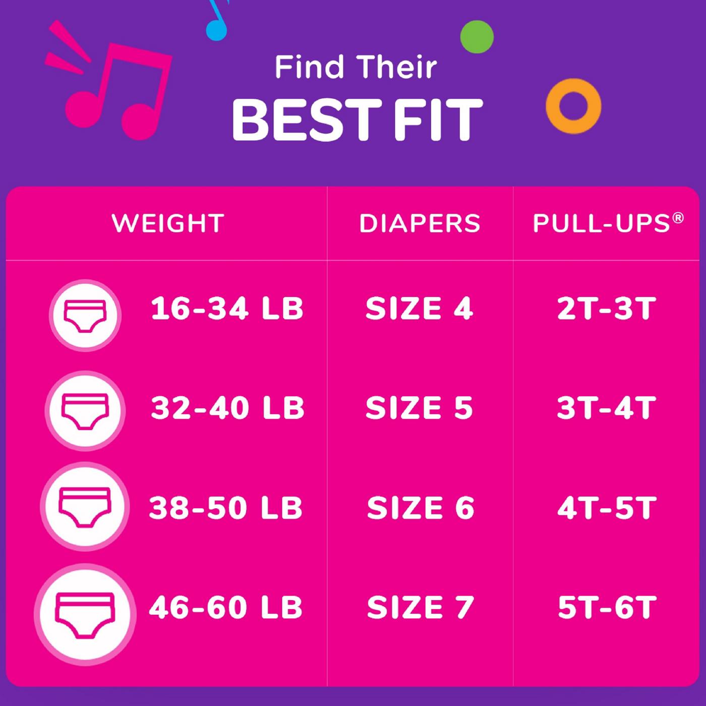 PullUps Girls' Potty Training Pants 5T6T Shop Training pants at HEB