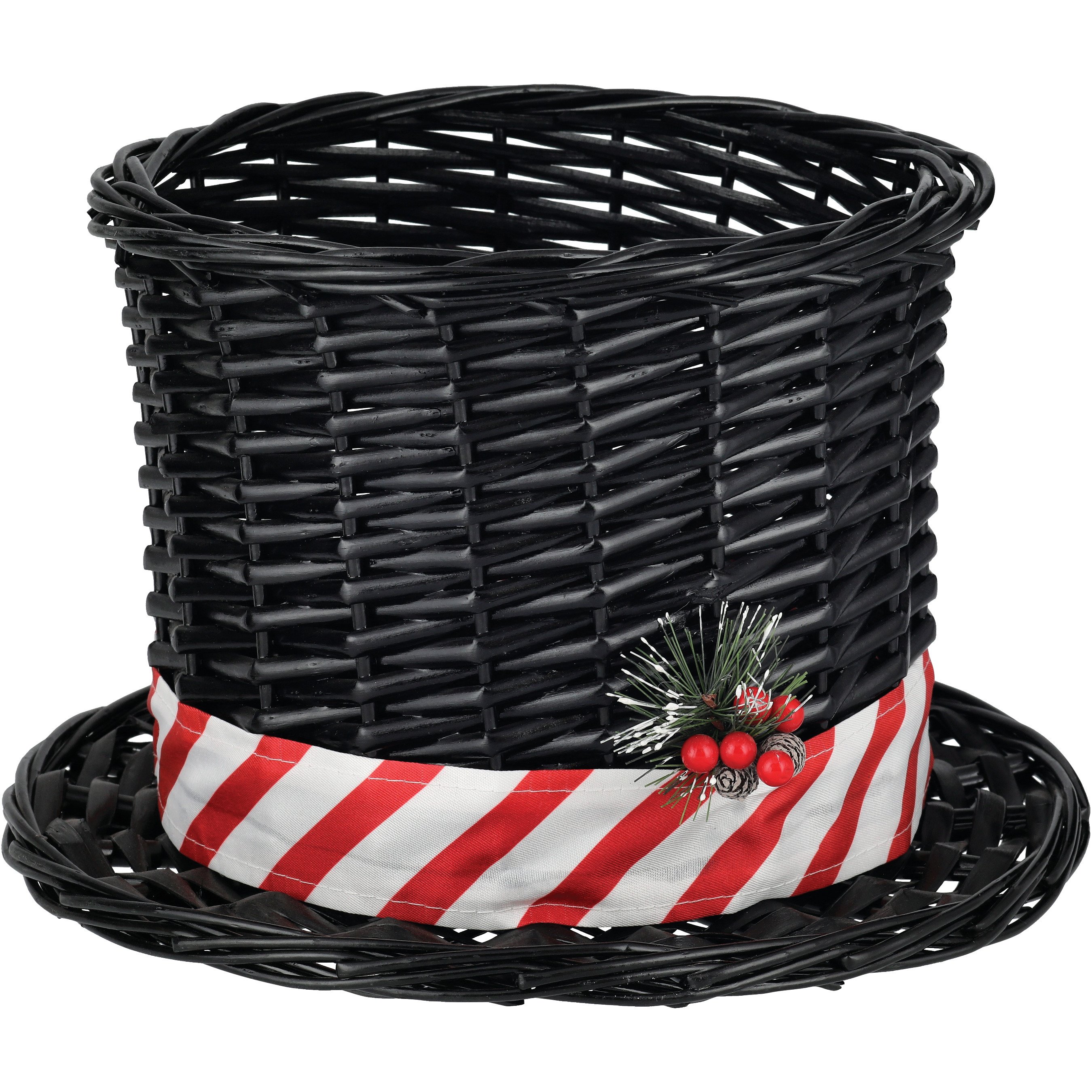 Destination Holiday Red & White Snowman Hat Basket - Shop Seasonal 