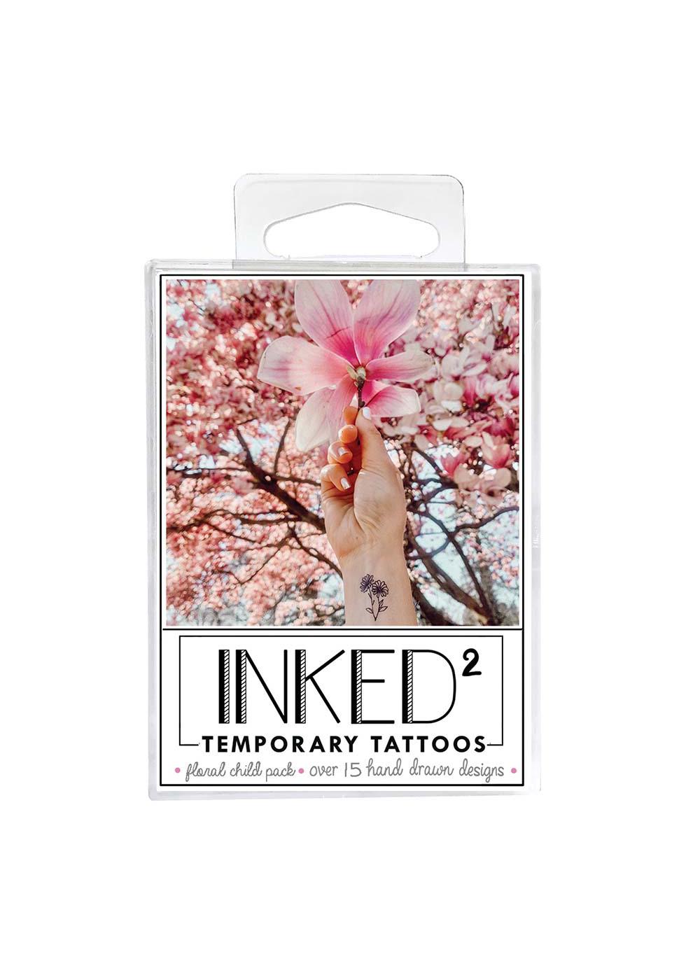 INKED by Dani Temporary Tattoos - Floral Child Pack - Shop Makeup Tools ...