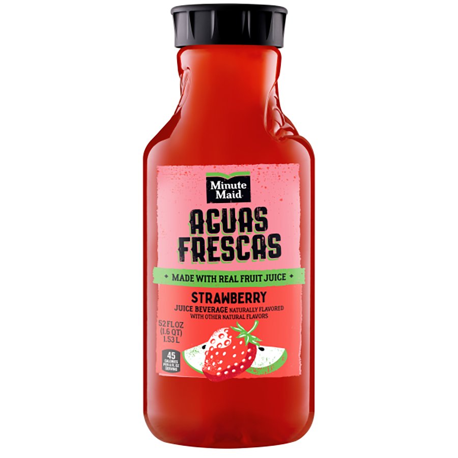 Minute Maid Aguas Frescas Naturally Flavored Strawberry Juice