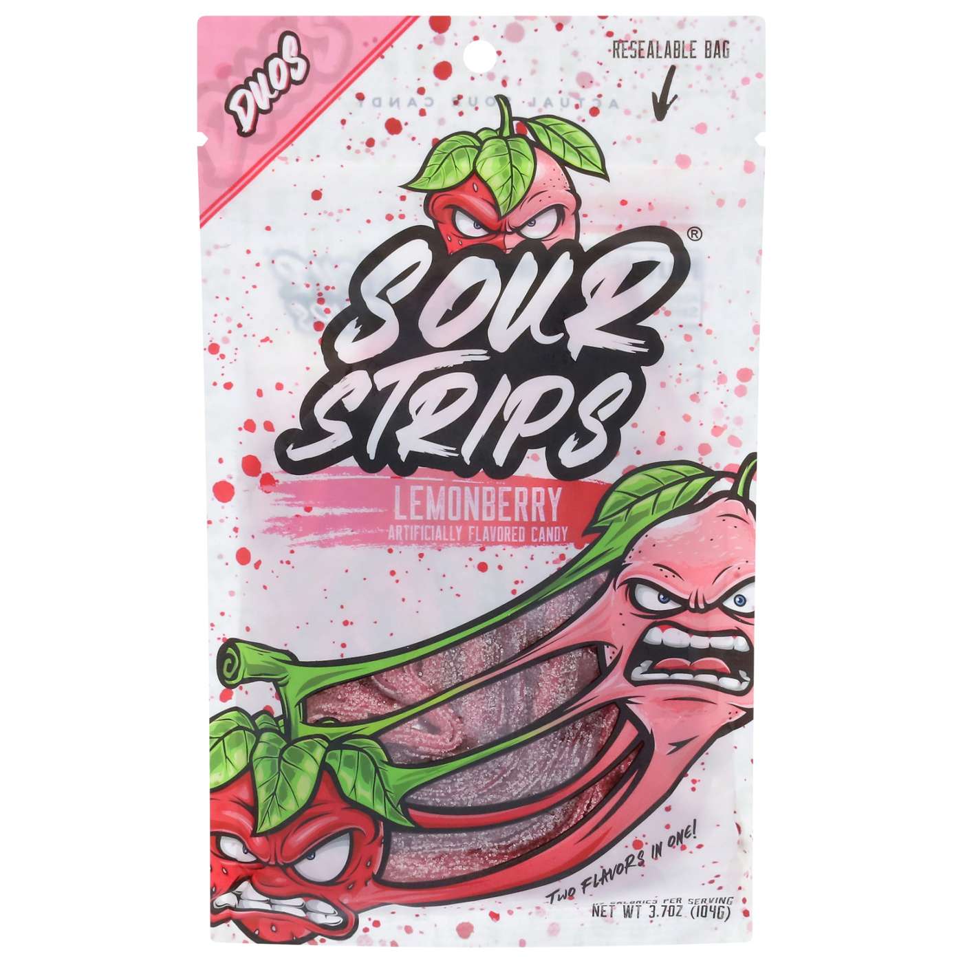 Sour Strips Lemonberry Candy; image 1 of 2