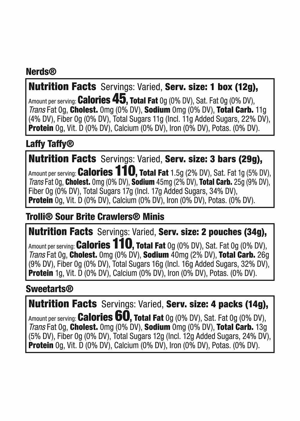 Nerds, Laffy Taffy, Trolli, & SweeTARTS Assorted Halloween Candy; image 3 of 3