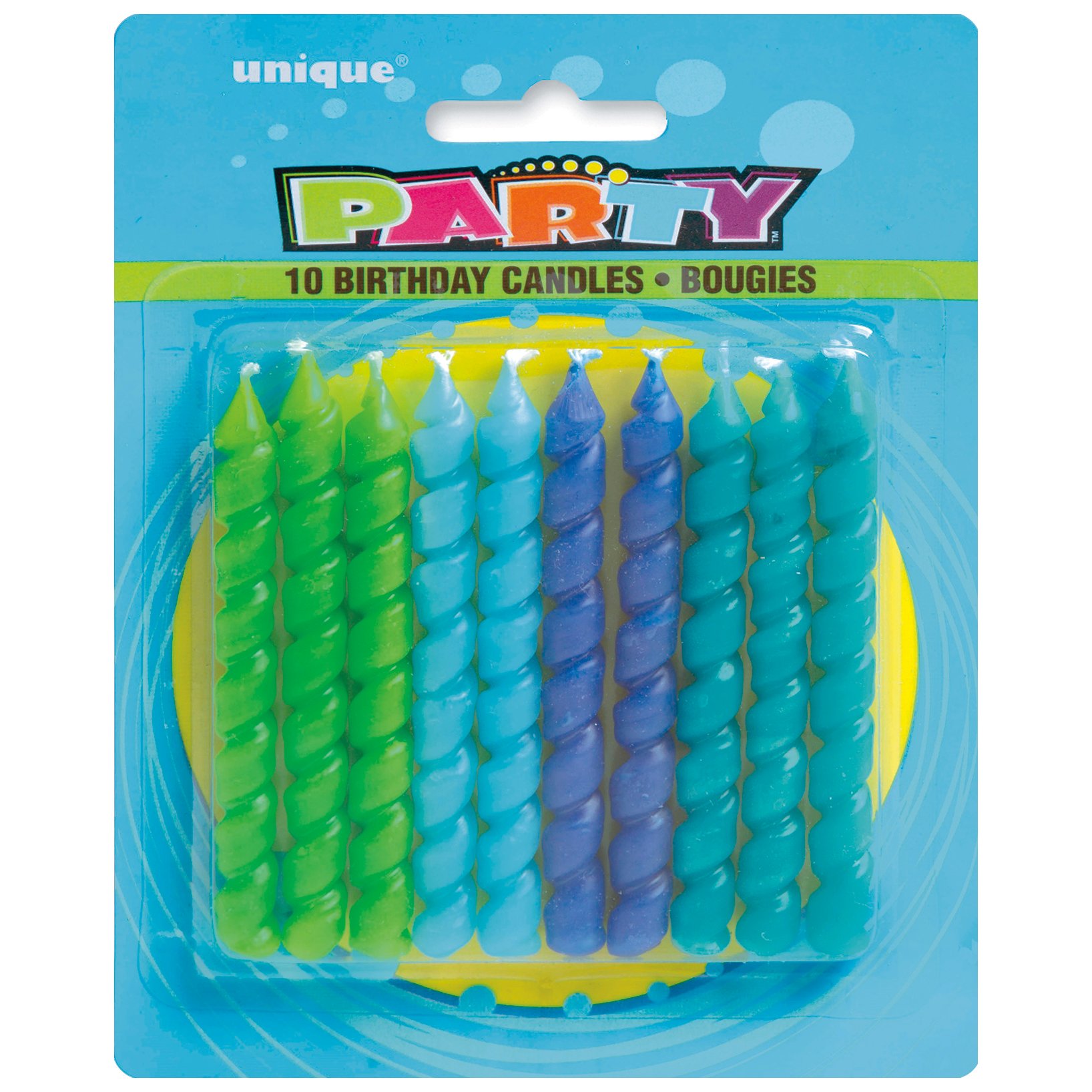 unique Spiral Blue & Green Birthday Candles Shop Birthday candles at