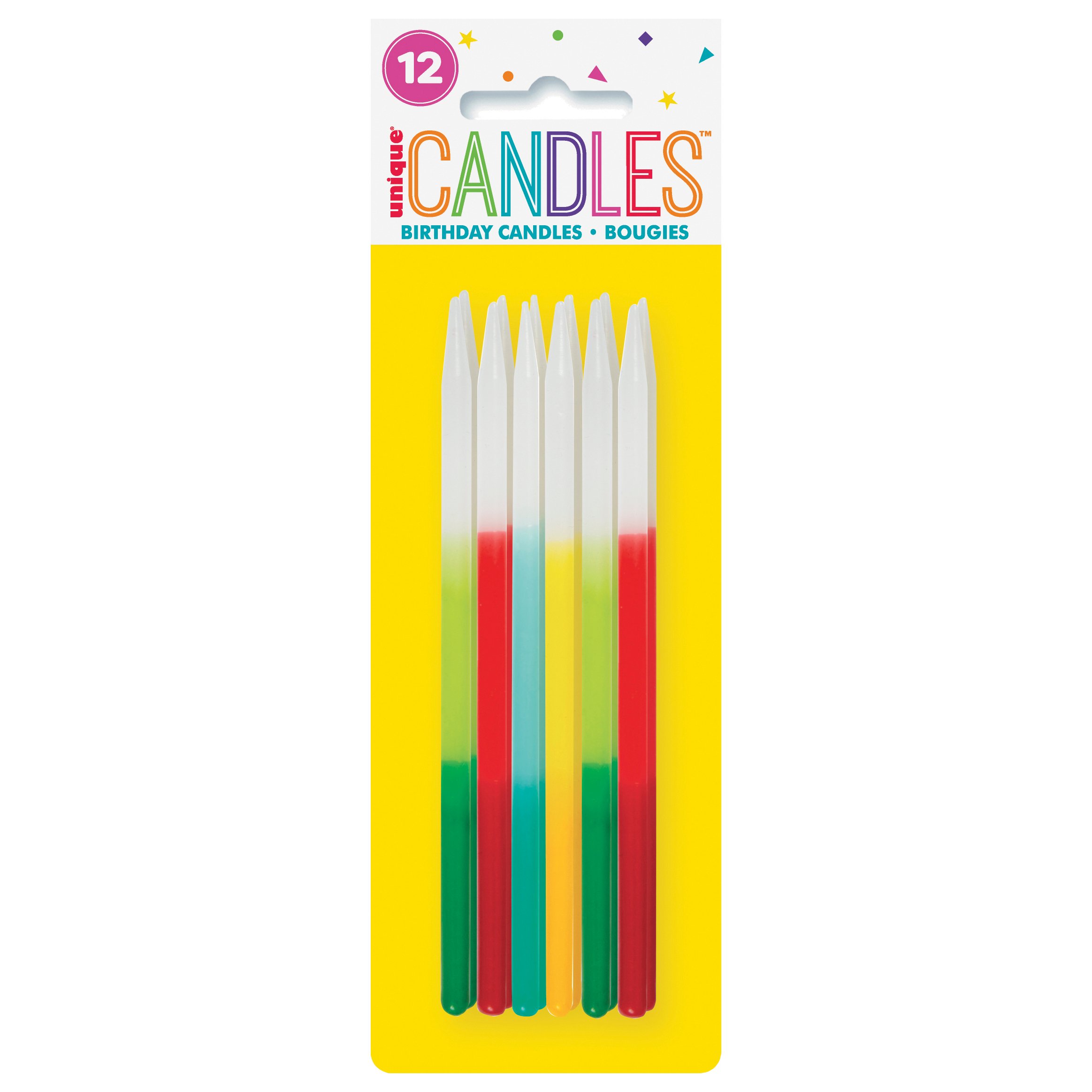 unique Assorted Ombre Birthday Candles Shop Birthday Candles at HEB