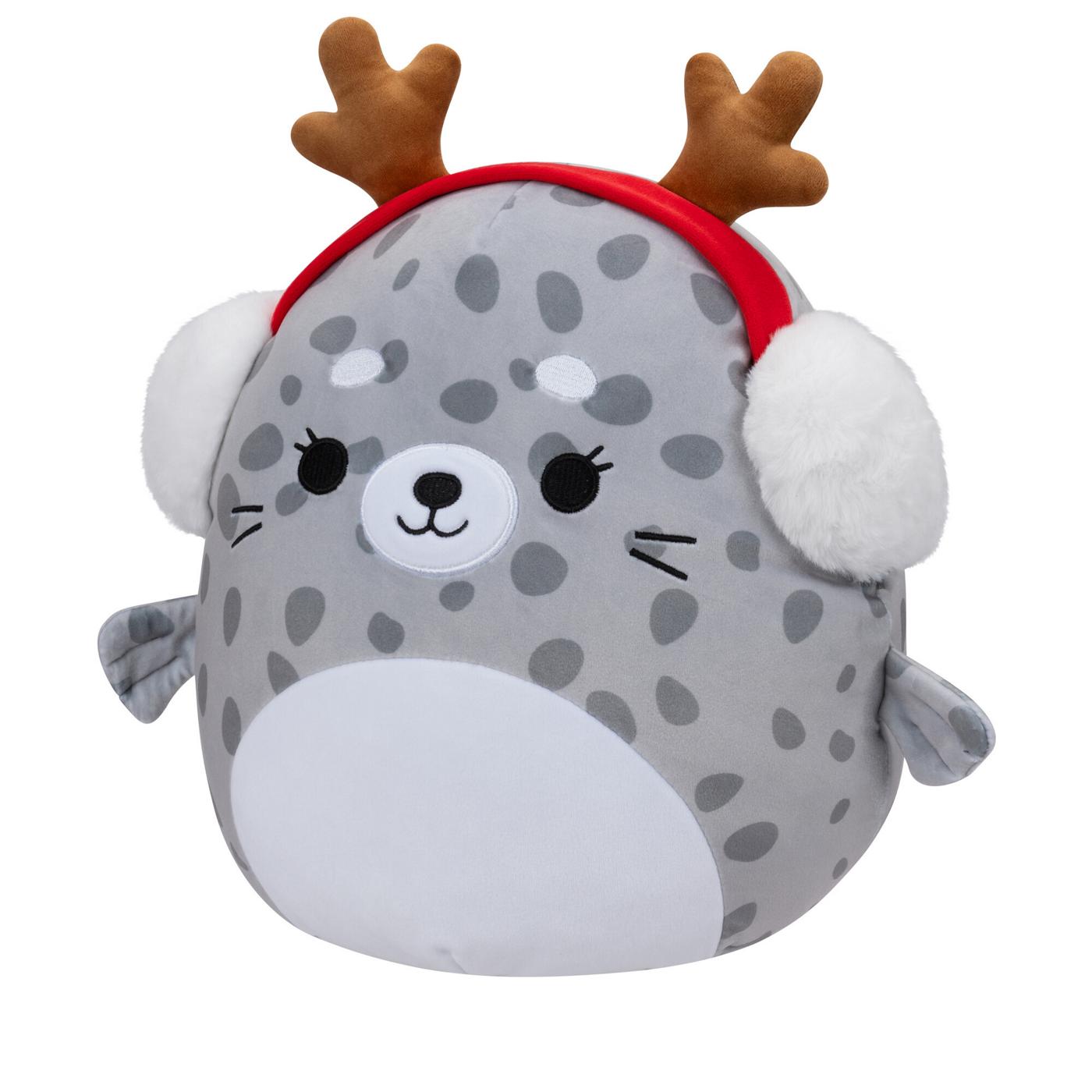 Squishmallows Christmas Snow Leopard Plush; image 2 of 4