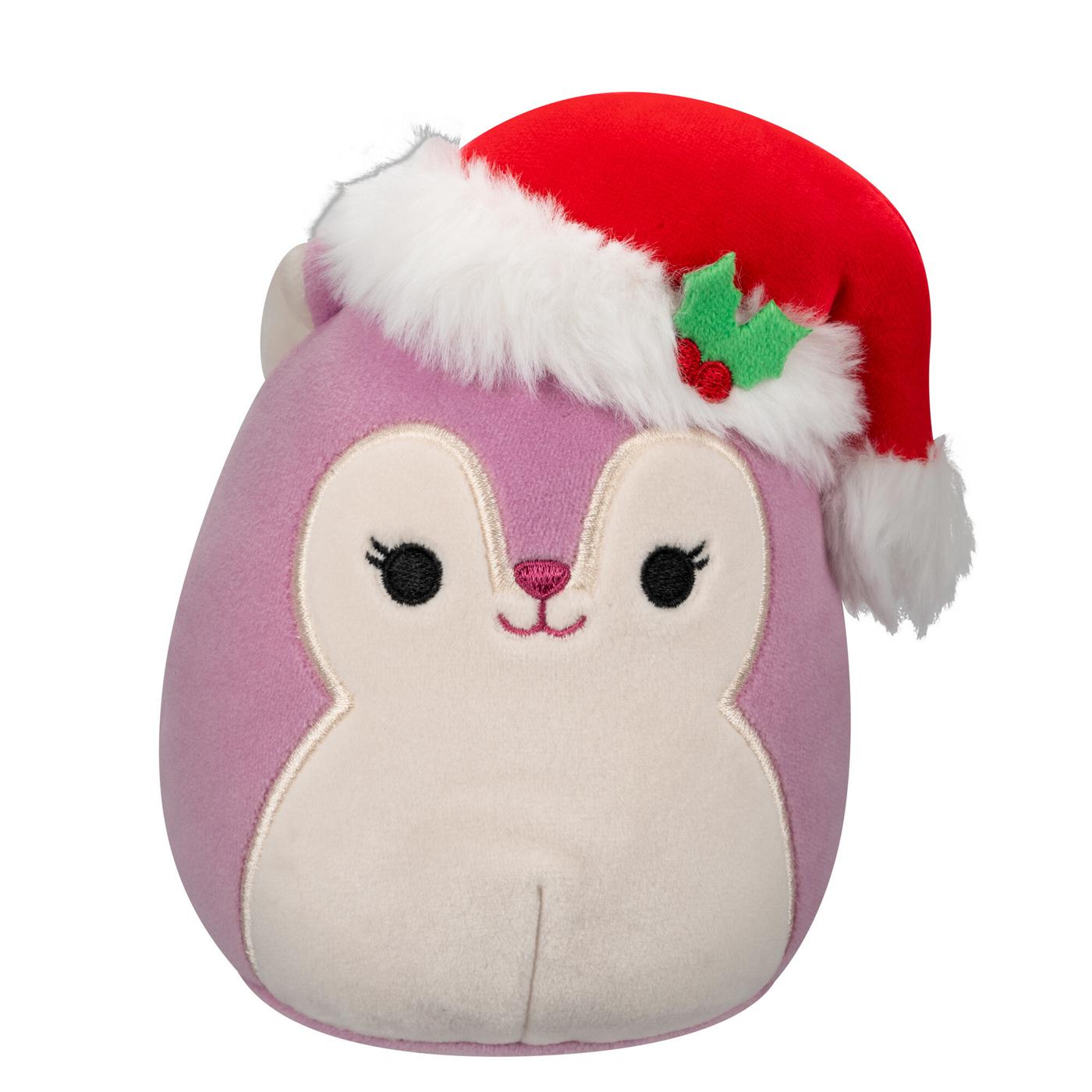 Squishmallows Squirrel Santa Christmas Plush; image 1 of 3