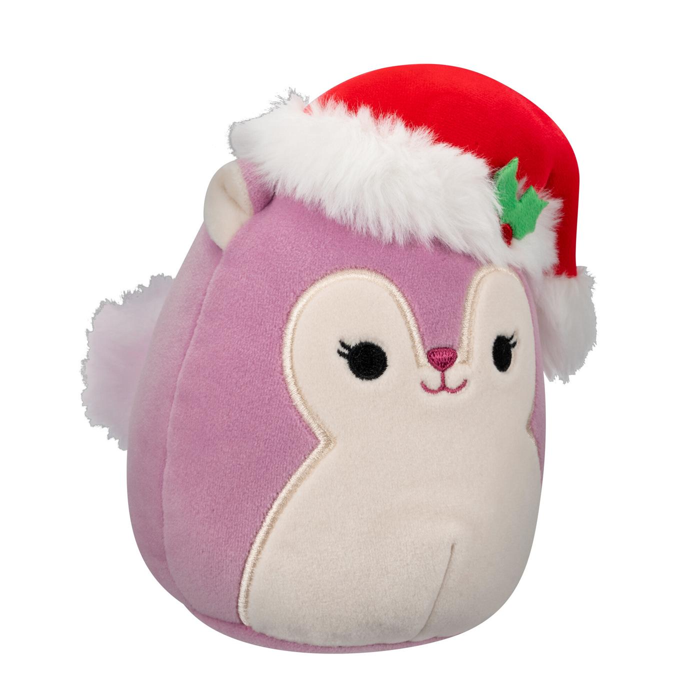 Squishmallows Squirrel Santa Christmas Plush; image 2 of 3