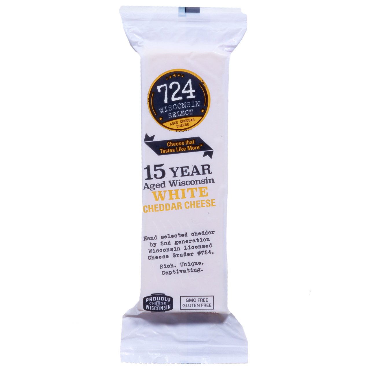 724 Wisconsin Select 15 Year Aged White Cheddar, 4.9 oz