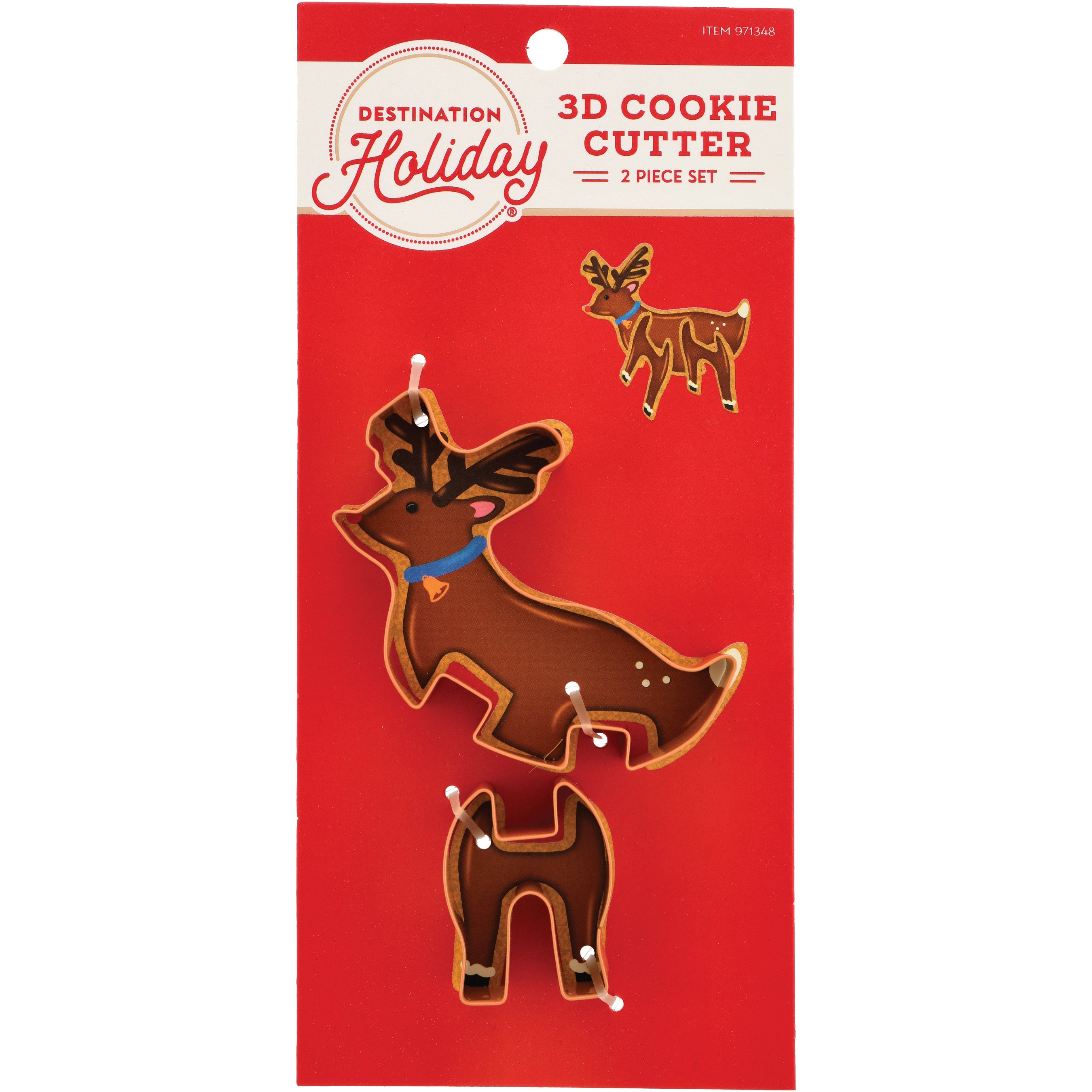 Reindeer Head Cookie Cutter – 3D Cookie Cutter Shop