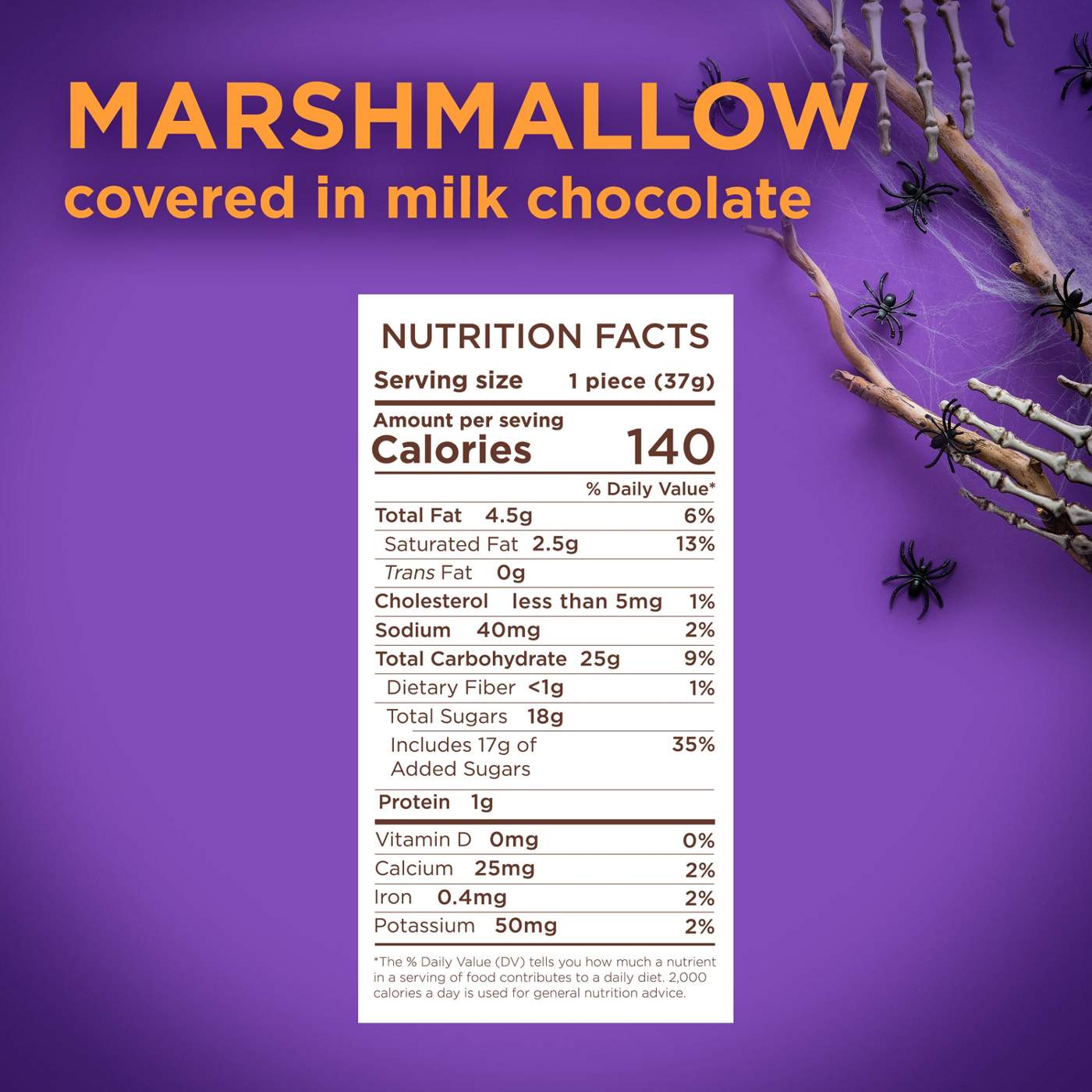 Russell Stover Milk Chocolate Marshmallow Pumpkin Halloween Candy; image 6 of 7