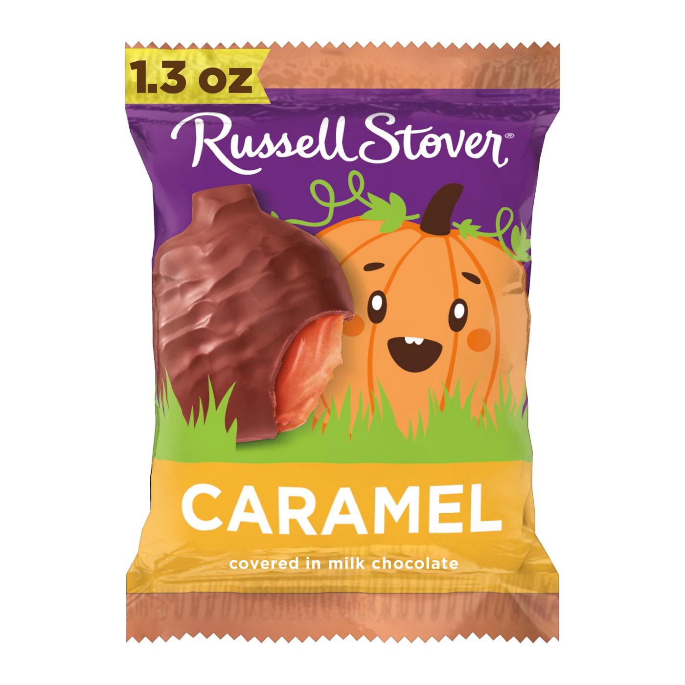 Russell Stover Milk Chocolate Caramel Pumpkin Halloween Candy; image 1 of 7