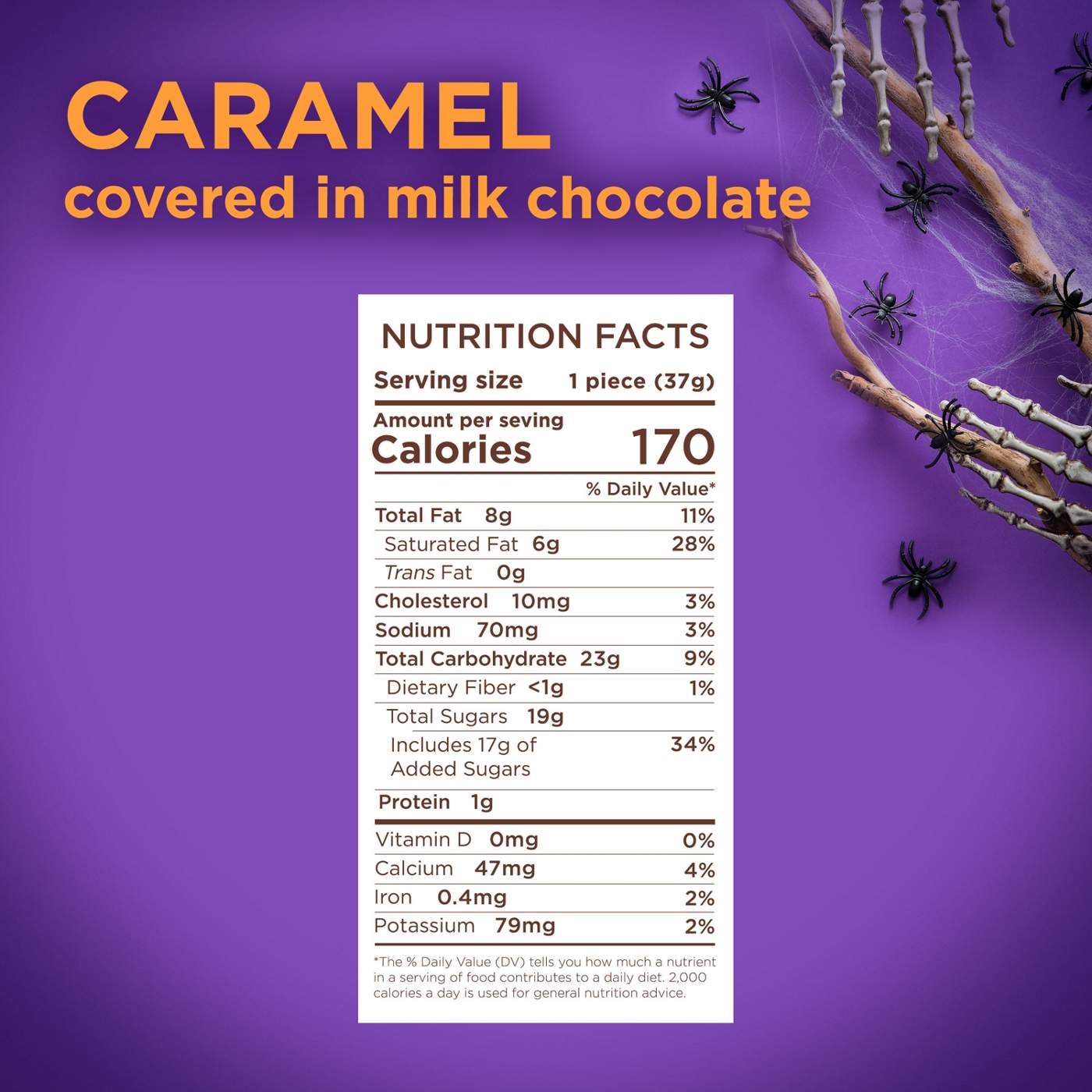 Russell Stover Milk Chocolate Caramel Pumpkin Halloween Candy; image 5 of 7