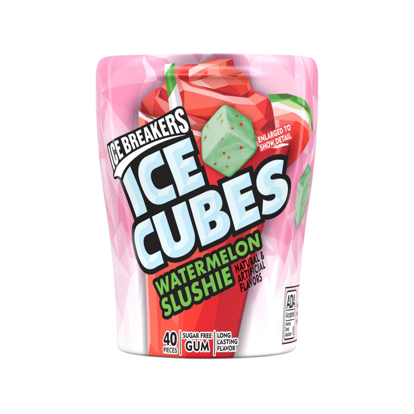 Ice Breakers Ice Cubes Watermelon Slushie Flavor Sugar Free Gum; image 1 of 3