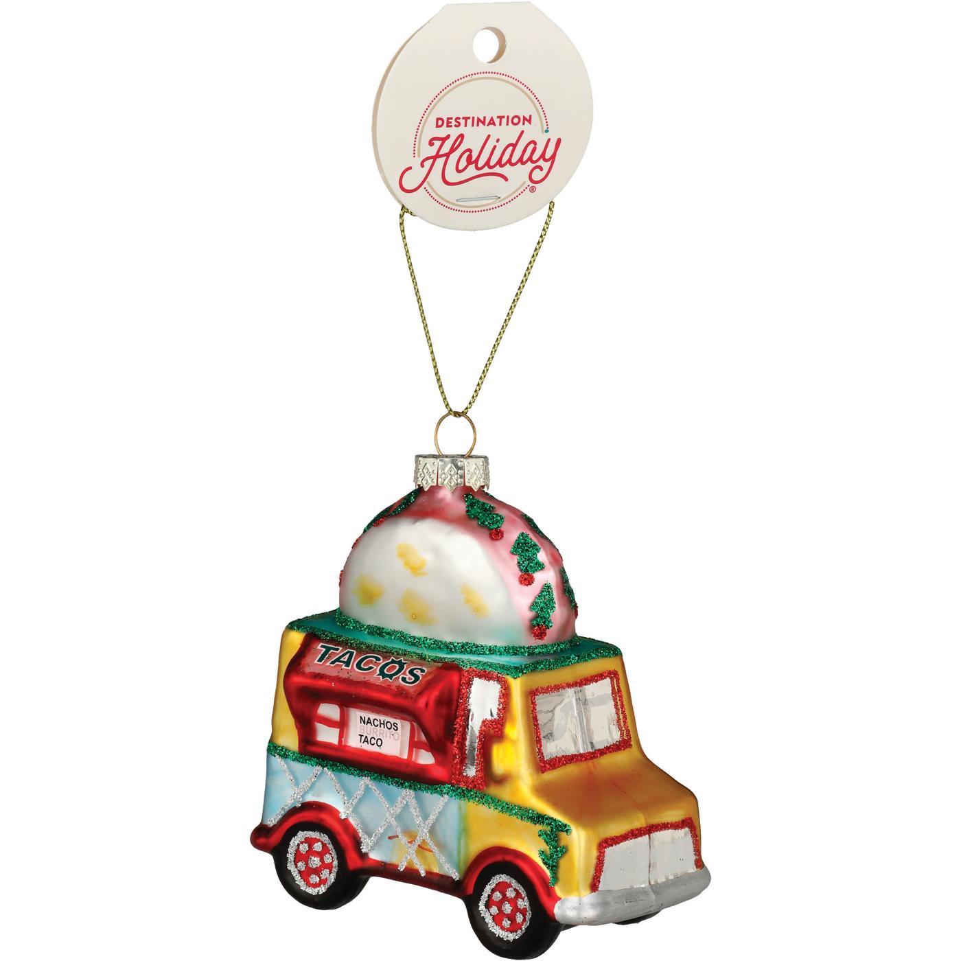 Destination Holiday Taco Truck Christmas Tree Ornament; image 1 of 2