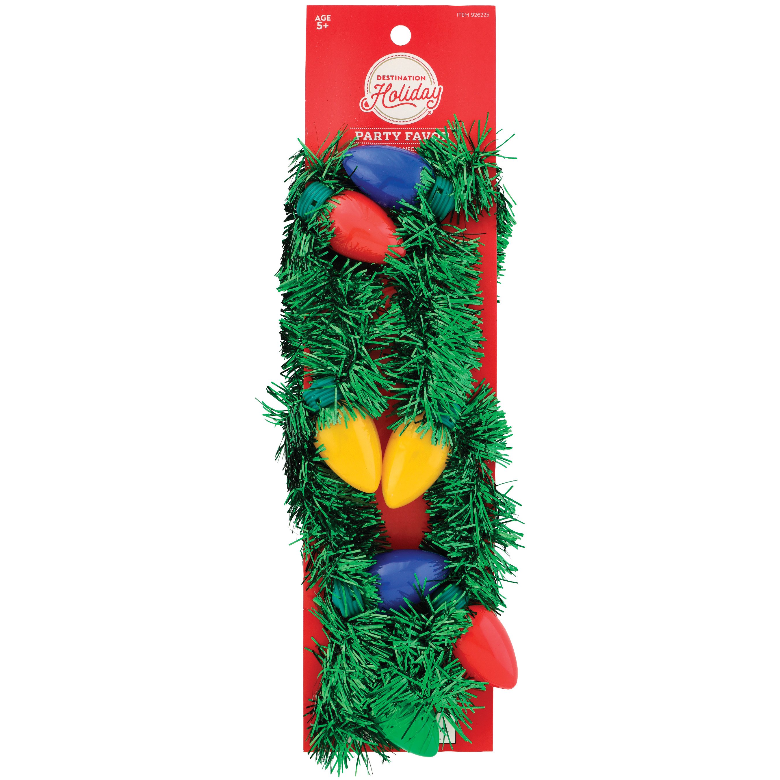 Destination Holiday Lightbulb Tinsel Necklace Shop Favors at HEB