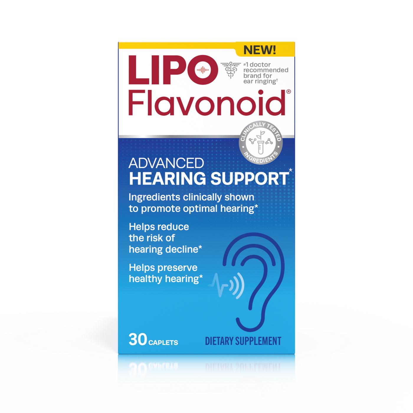 Lipo Flavonoid Advanced Hearing Support Caplets; image 1 of 2