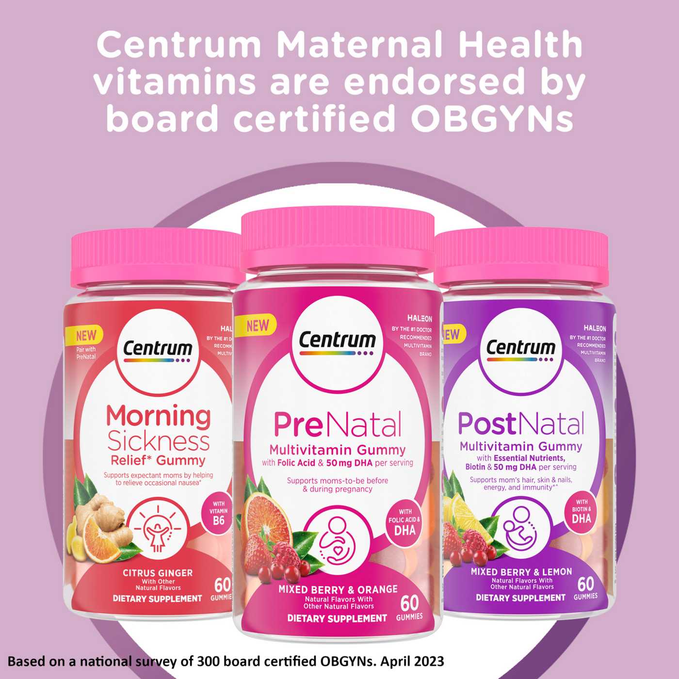 Centrum PreNatal Multivitamin Gummy - Mixed Berry & Orange; image 4 of 6