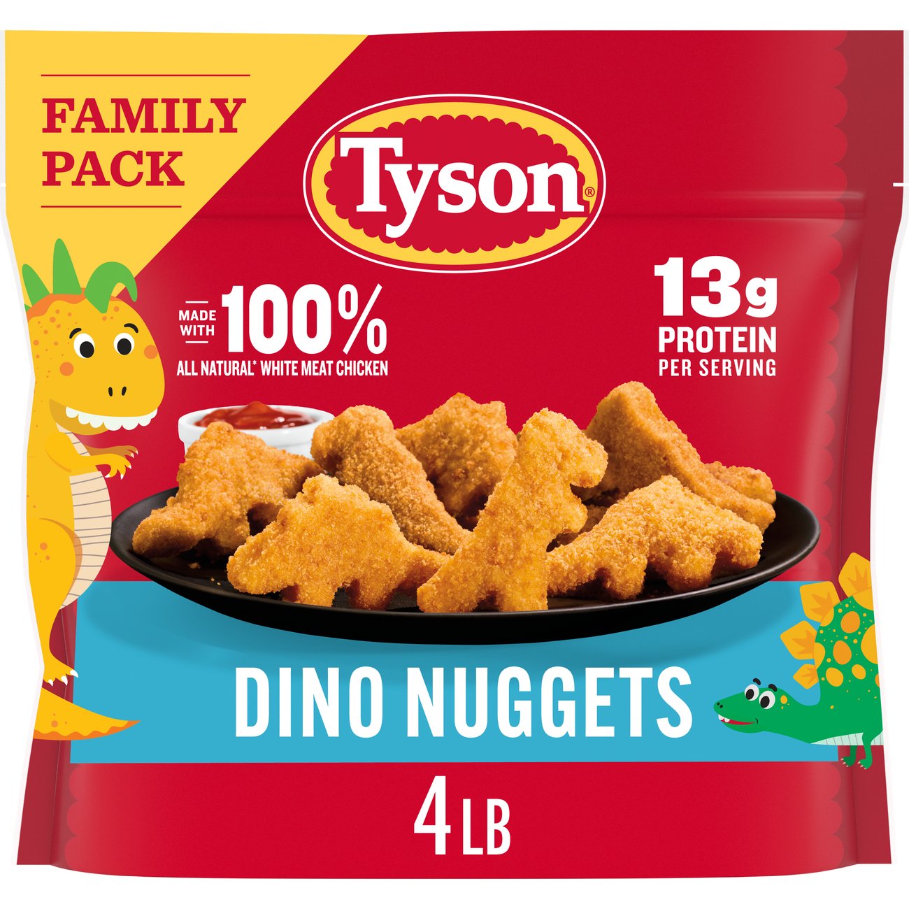 Tyson Frozen Dino Nuggets, 4 lb