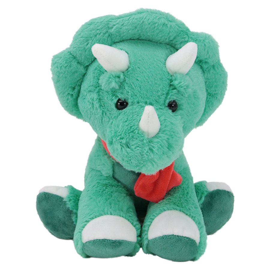Destination Holiday Green Triceratops Plush Shop Plush Toys at HEB