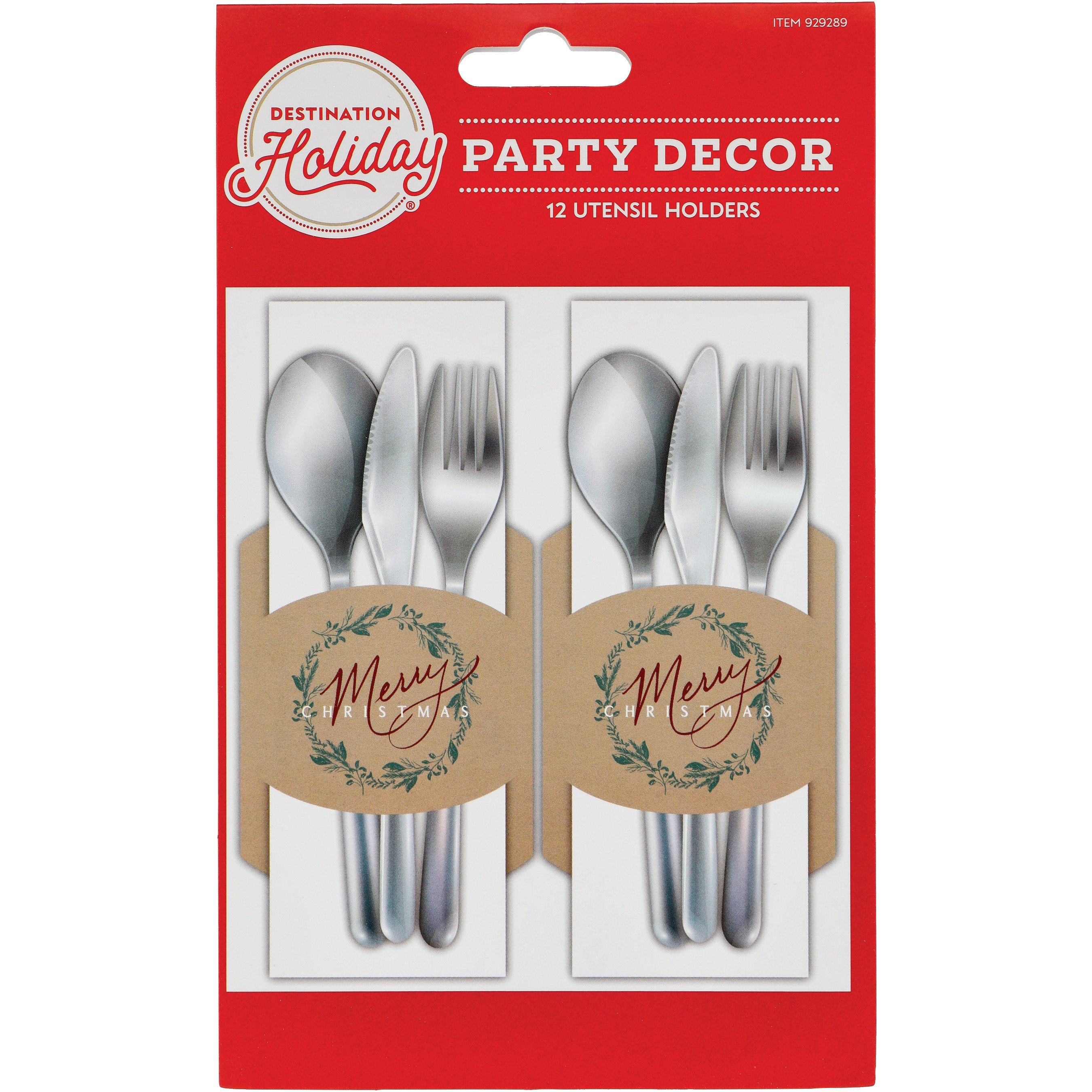 Destination Holiday Merry Christmas Utensil Holders Shop Party Decor