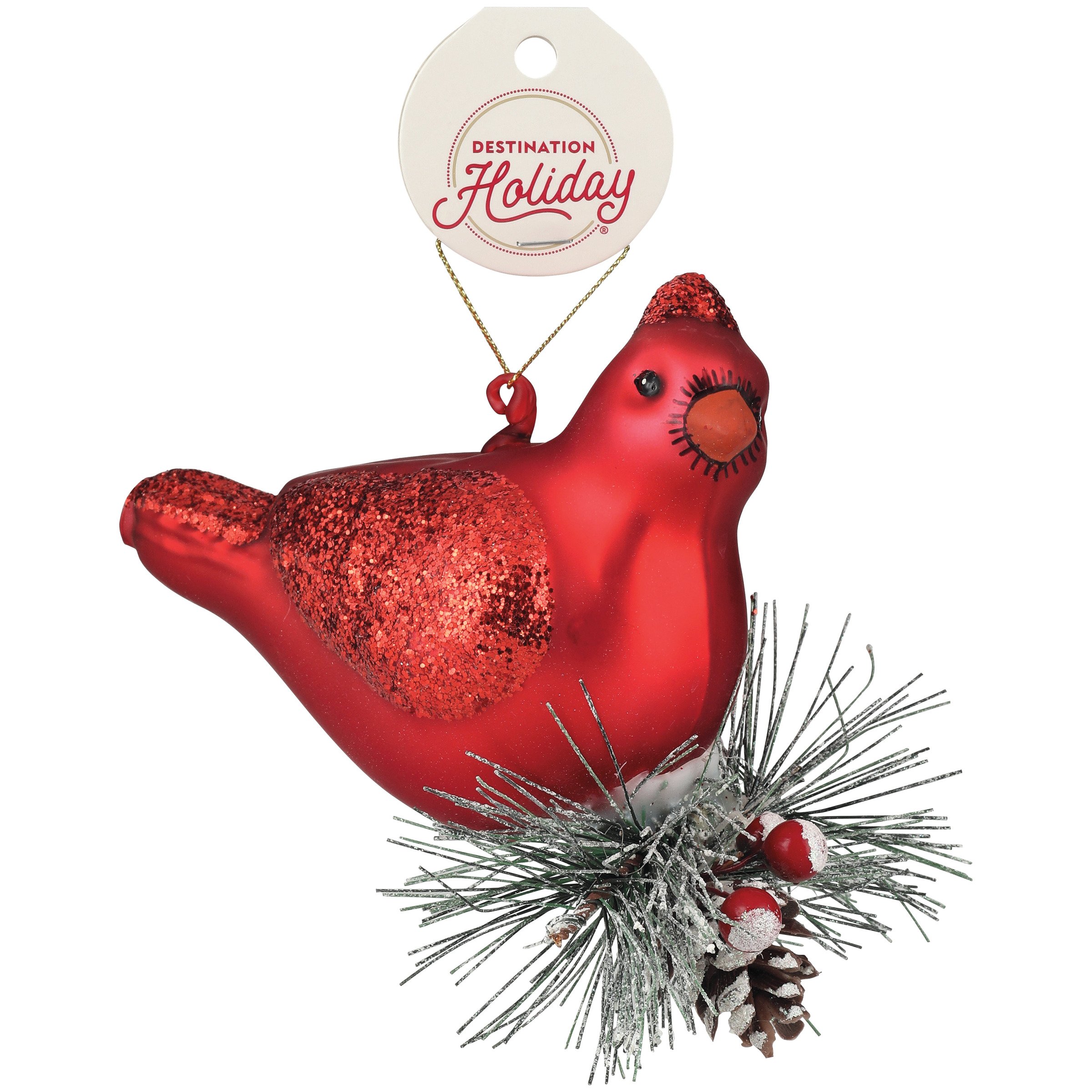 Destination Holiday Cardinal Glass Ornament - Shop Seasonal Decor at H-E-B