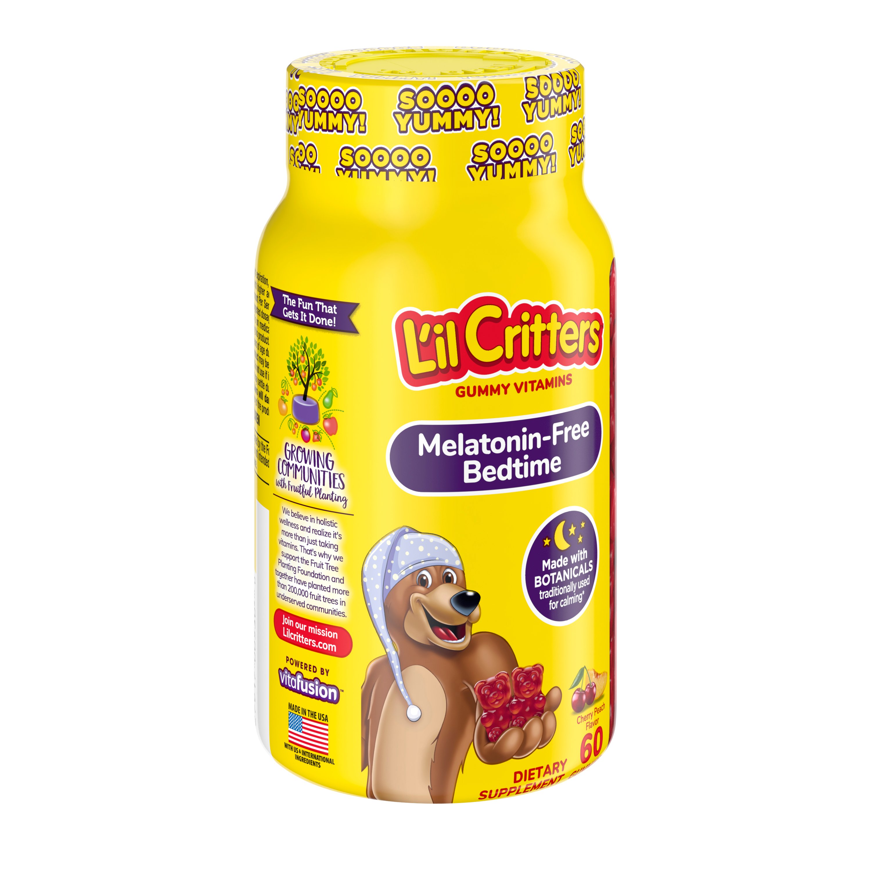 L'il Critters Melatonin-Free Bedtime Gummies - Cherry Peach - Shop