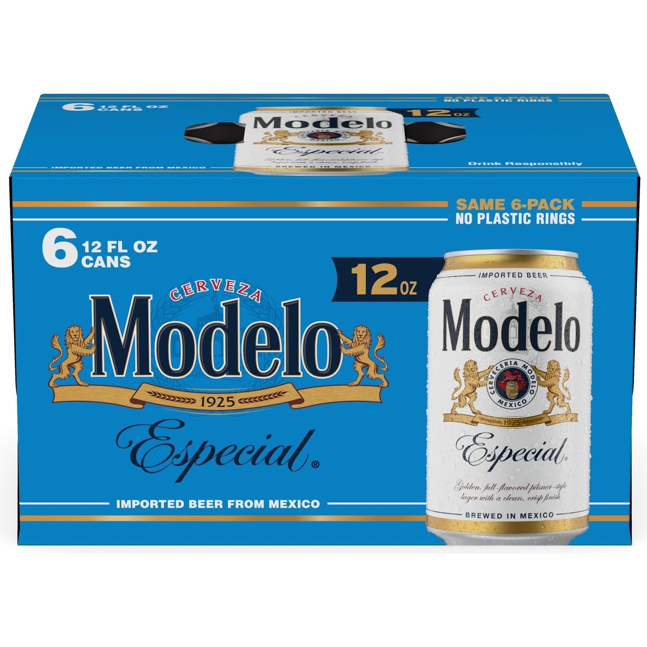 Modelo Especial Mexican Lager Import Beer, 12 oz, 6 pk