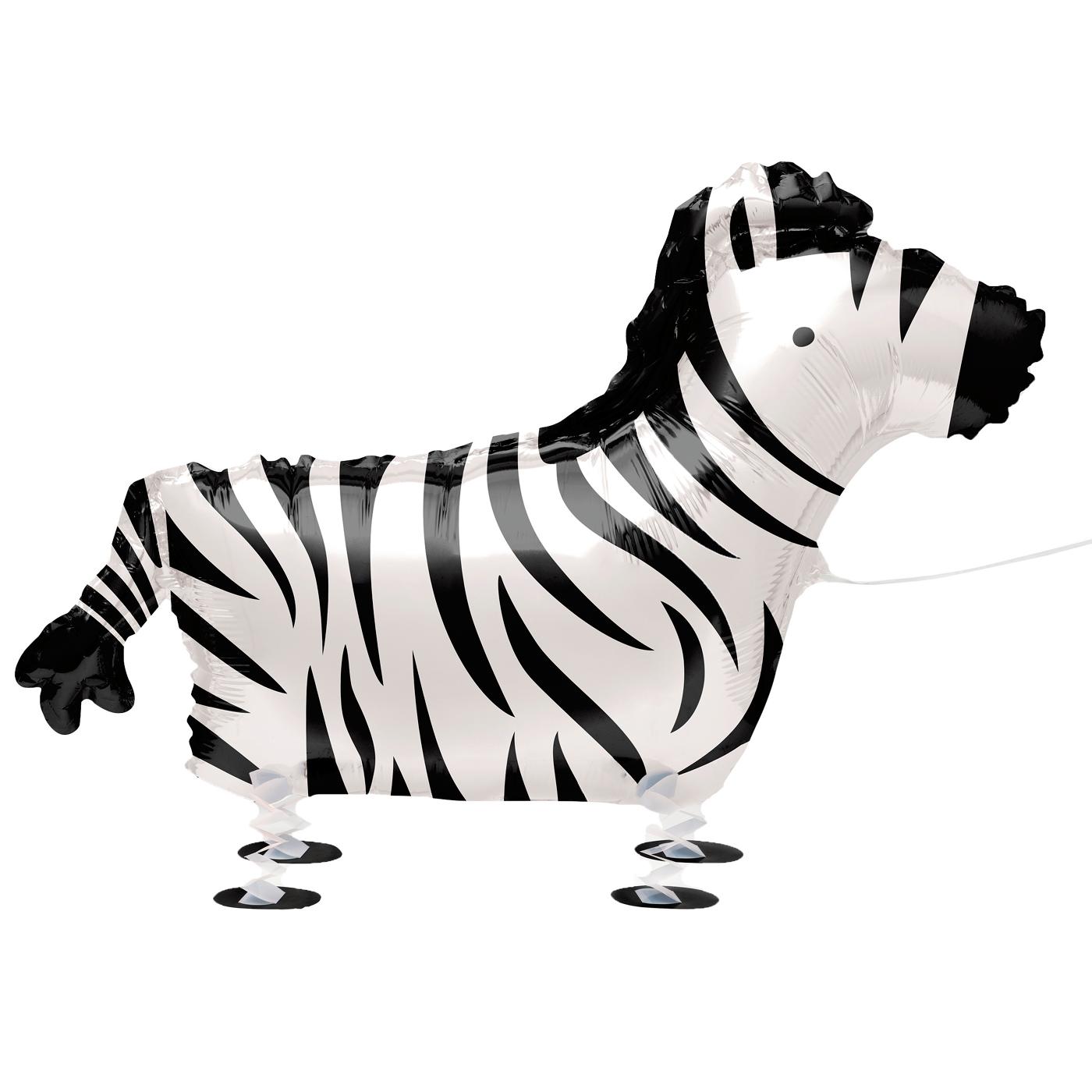 unique Zebra Standing Party Balloon; image 2 of 2