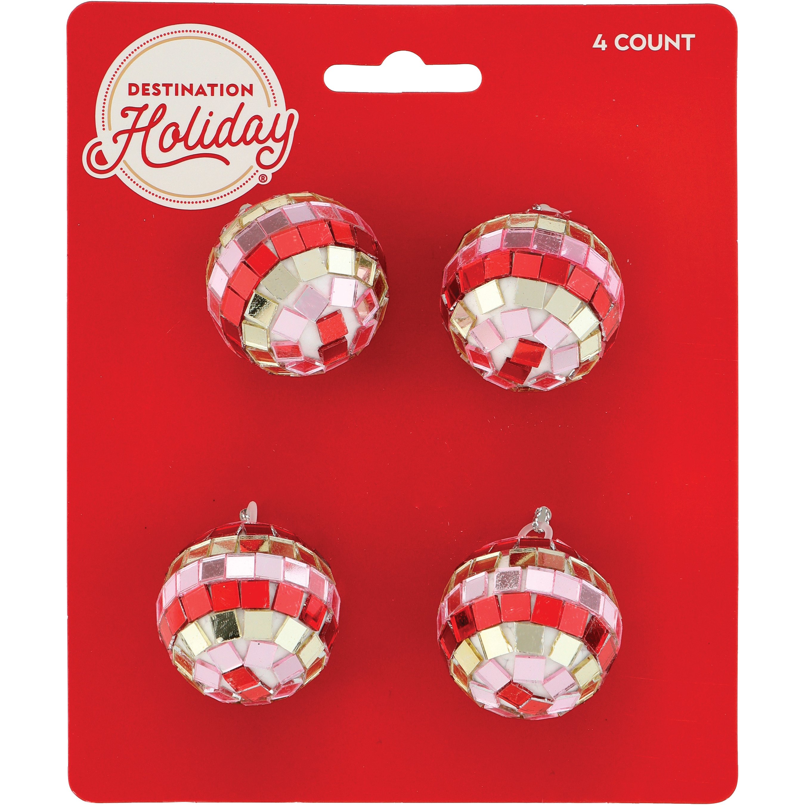 Destination Holiday Mini Disco Ball Christmas Tree Ornaments - Shop  Seasonal Decor at H-E-B