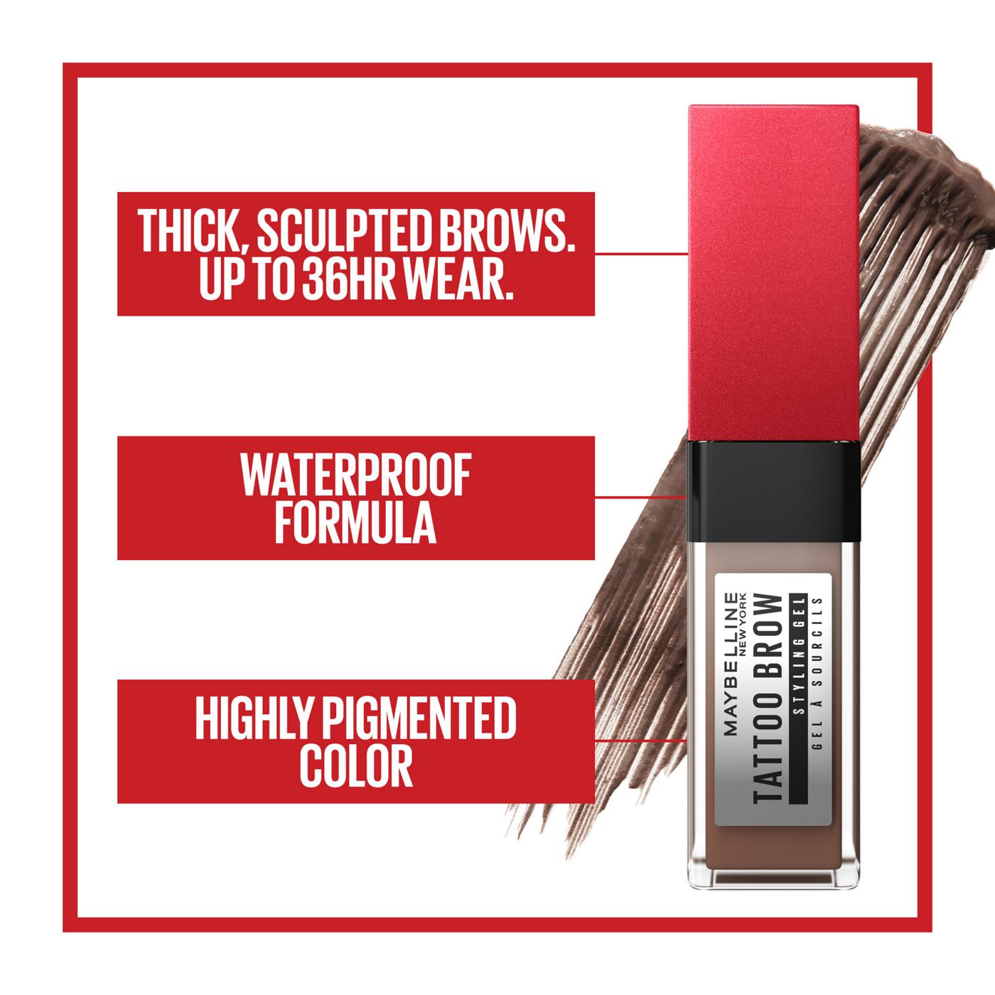 Maybelline Tattoo Studio Brow Styling Gel - Soft Brown; image 9 of 9