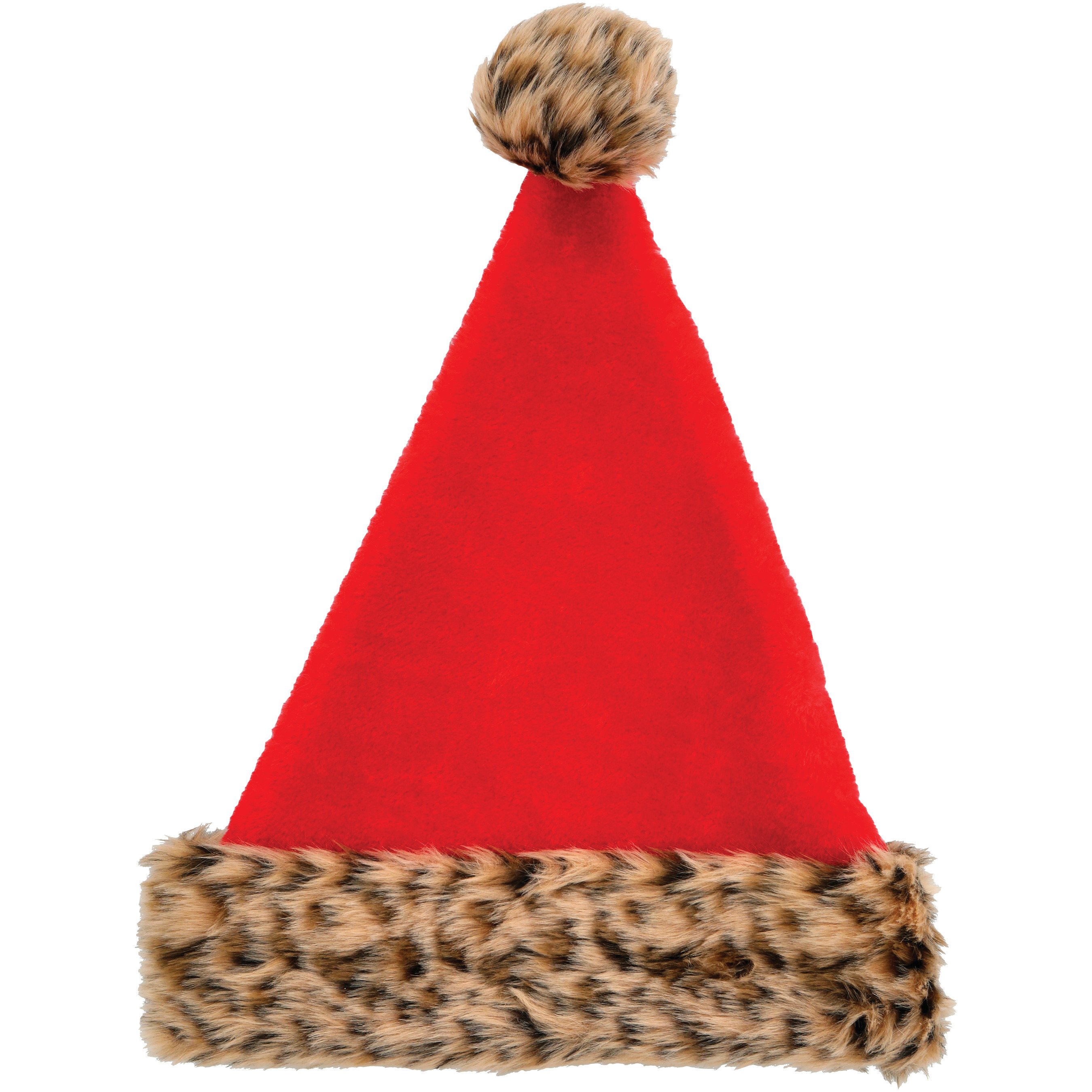 Destination Holiday Leopard Print Santa Hat Shop Hats at HEB