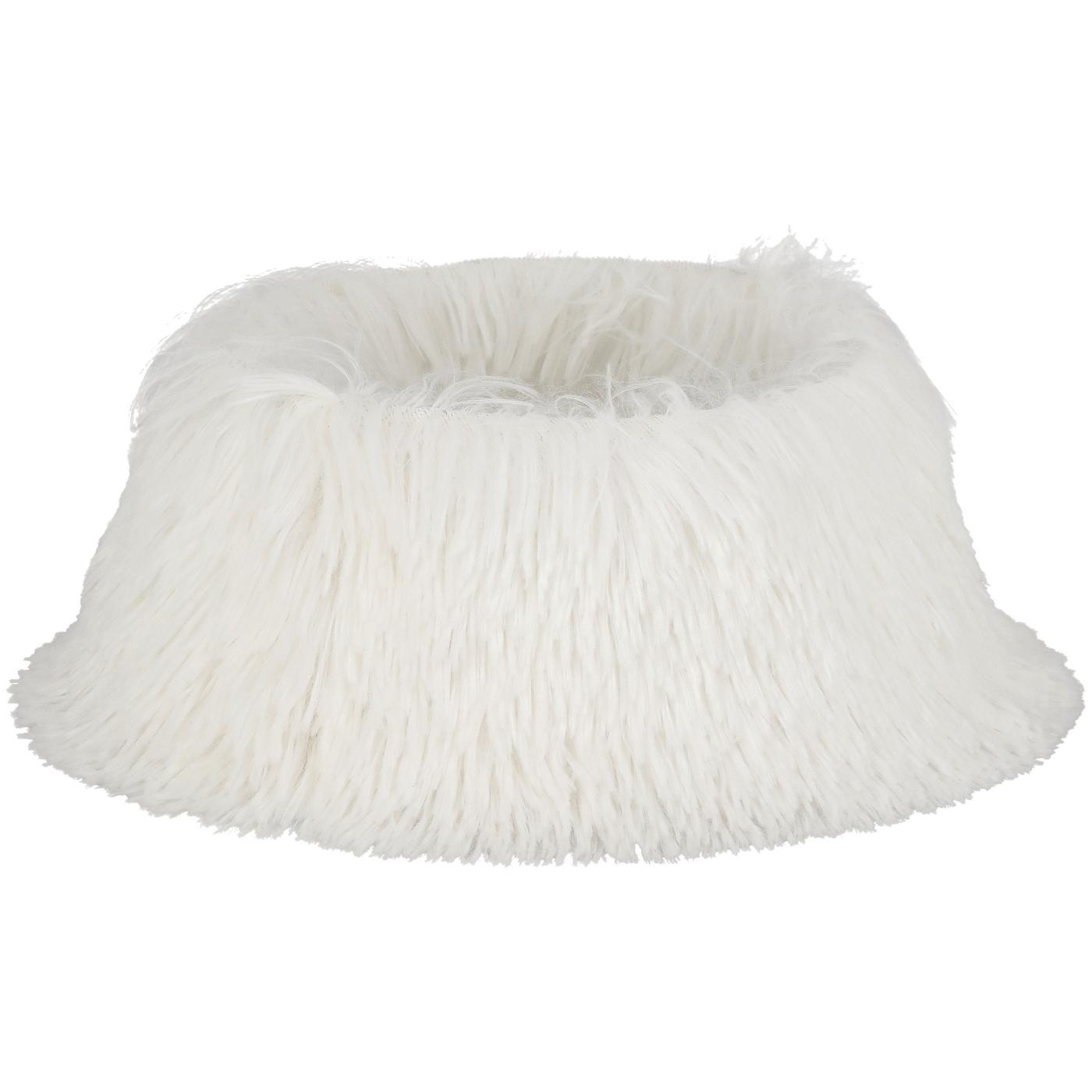 Destination Holiday Christmas Faux Fur Mini Tree Collar - White; image 1 of 2