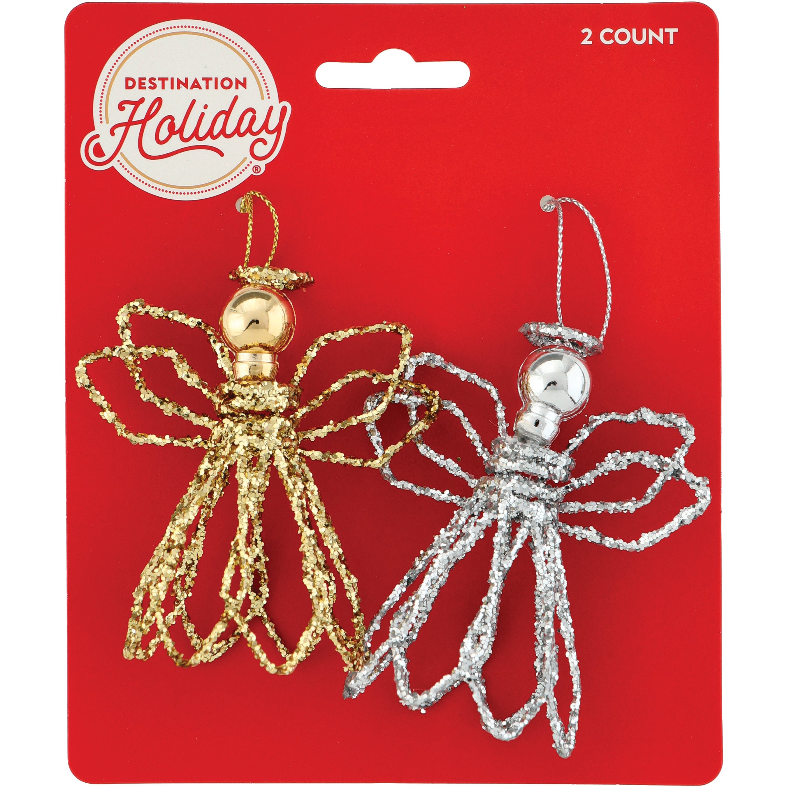 Destination Holiday Glitter Angel Mini Ornaments Shop Seasonal Decor