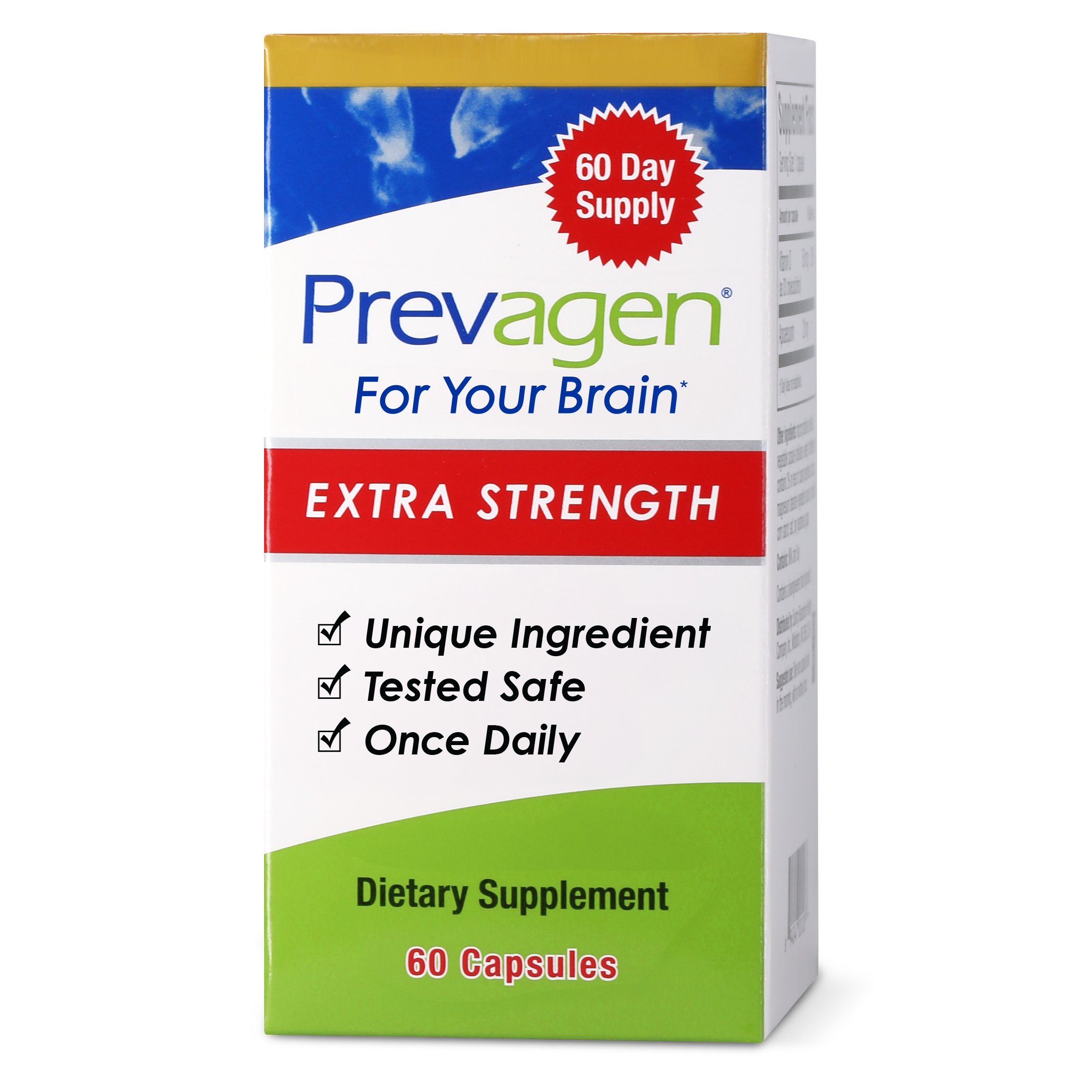 Prevagen For Your Brain Extra Strength 20 mg Capsules, 60 ct